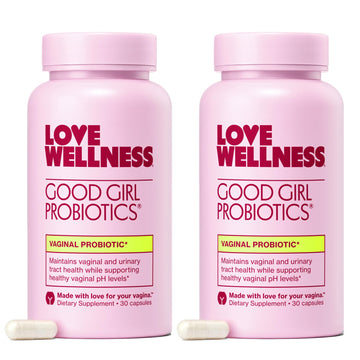 Love Wellness Good Girl Probiotics | Women’s Vaginal Health & pH Balance Supplement | 9-Strain Probiotic for Urinary Tract, Yeast, Odor & Immune Support | Gluten-Free (60-Day Supply) Love Wellness buy supplements Au