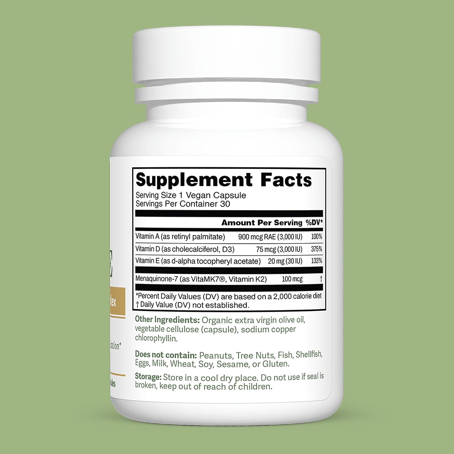 Dr. Murray's Vitamin K2-D3-A-E Liquid Vegan Capsules - Synergistic Fat-Soluble Blend | Bone, Vascular & Immune Support | Third-Party Tested | Clean Formulation | No Artificial Additives | 30 Count