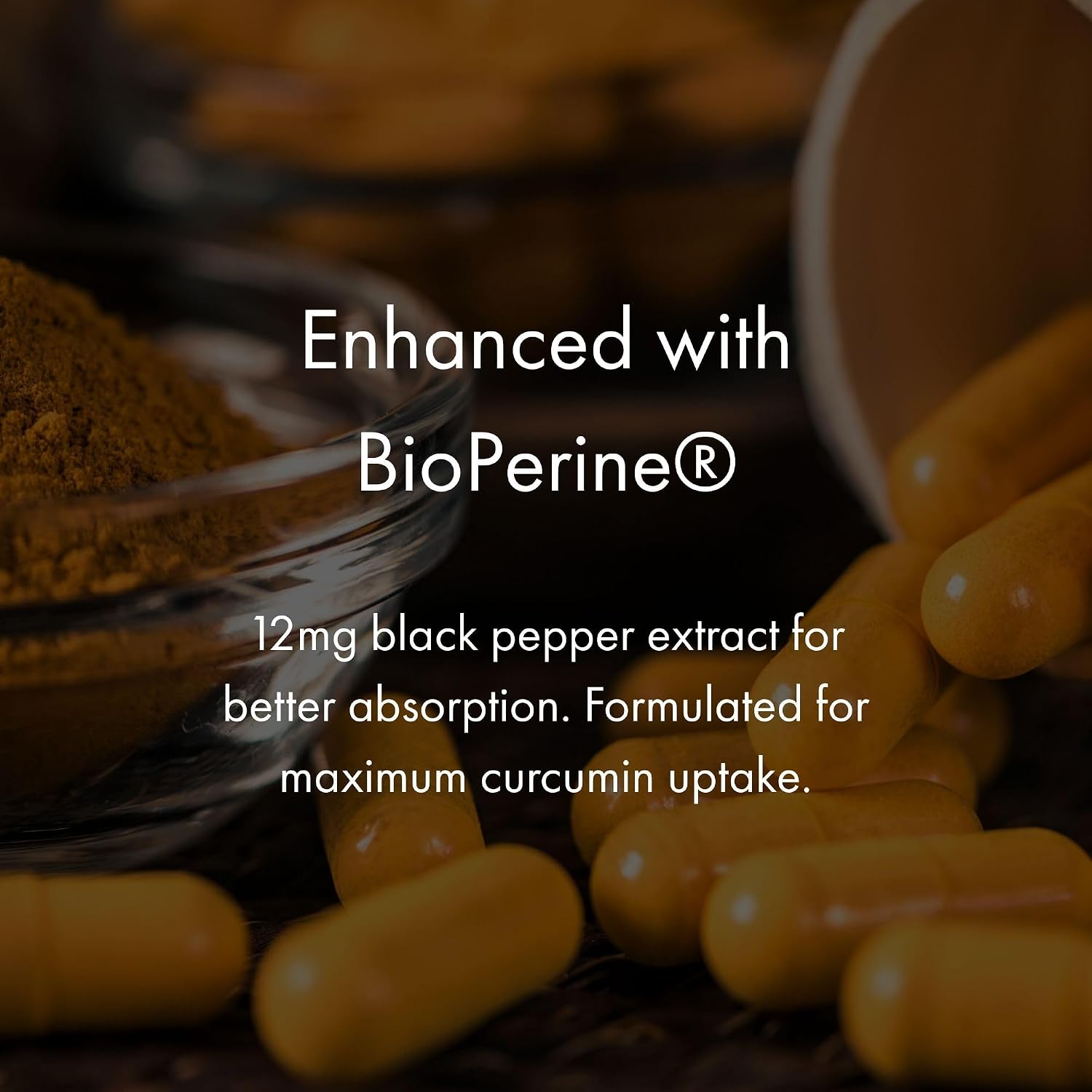 NAOMI Turmeric Curcumin High Potency 1200mg - Supports Healthy Inflammatory Response, Joint Comfort & Brain Health - 95% Curcuminoids, BioPerine® Enhanced Absorption, Non-GMO, 30-Day Supply