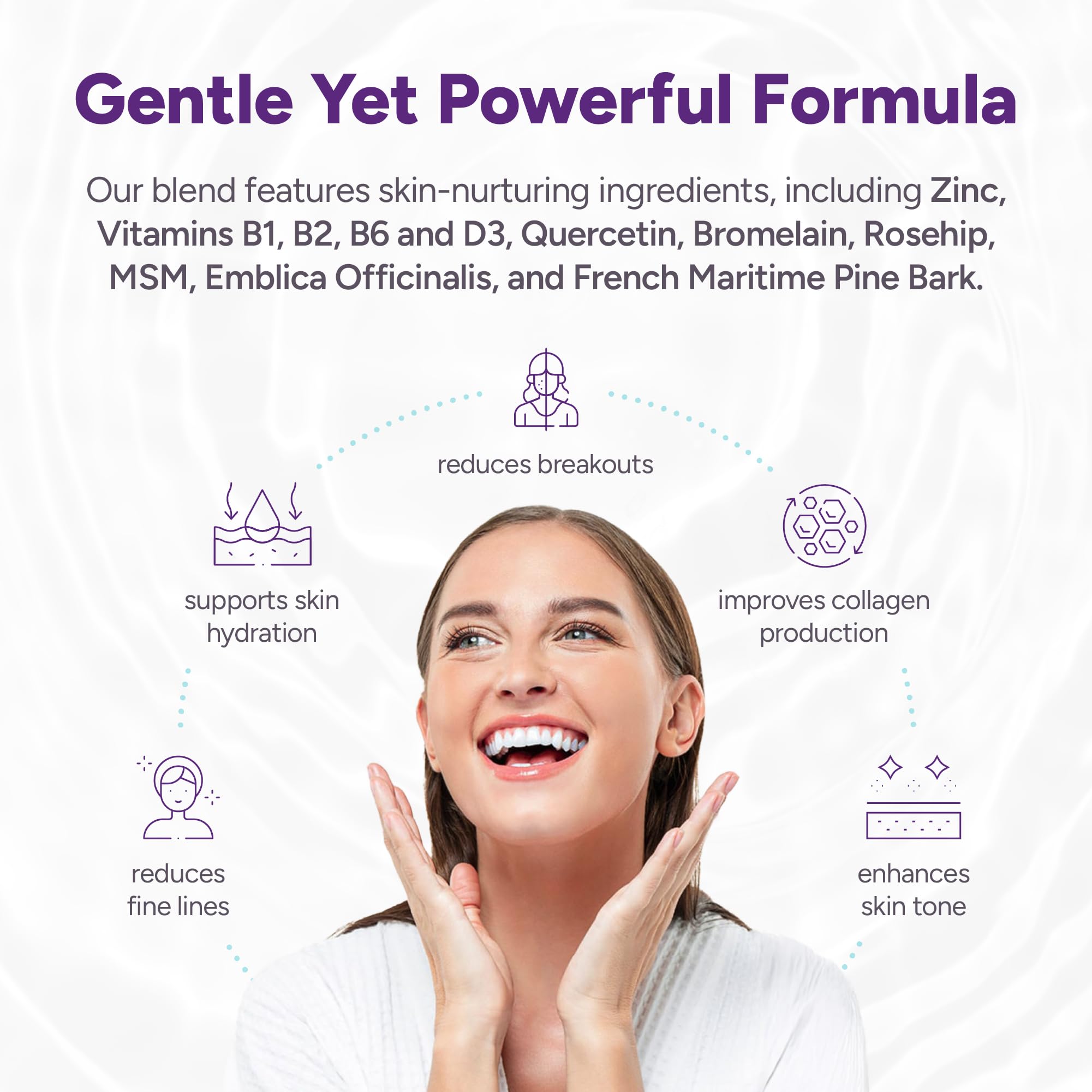 Clear AF Clear Skin Supplement | Skin Barrier Hydration & Clear Complexion Support with Vegan Ceramides, Zinc, Vitamin D3, B6, Riboflavin & Thiamine | Vegan Capsules | 30-Day Supply Clear AFBuy Supplements Australia