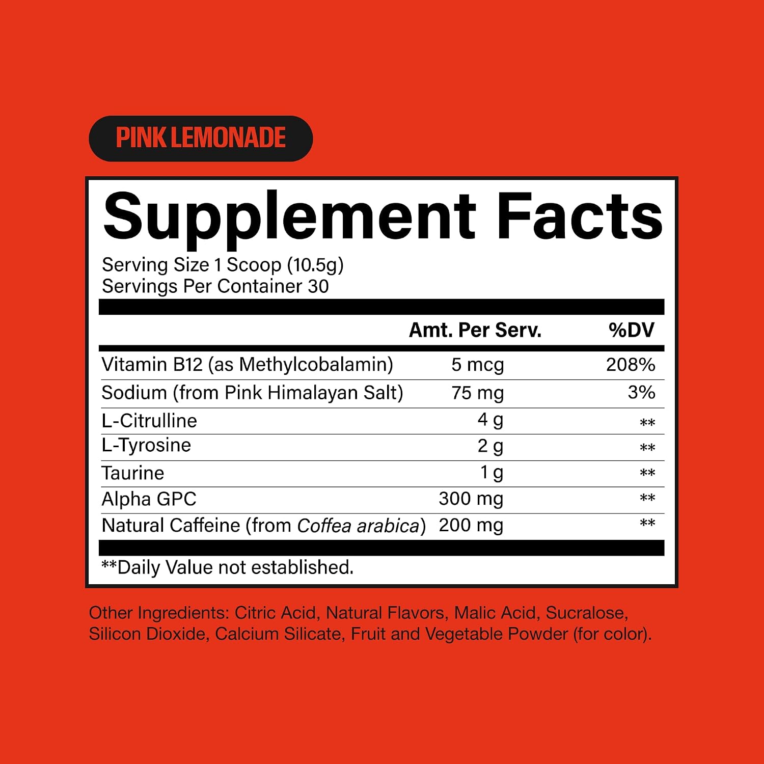 RAW Essential Tingle-Free Pre Workout Powder - Preworkout Without Beta-Alanine for Clean Energy & Focus - Workout Supplement with 200mg of Natural Caffeine - Pink Lemonade - 30 Servings