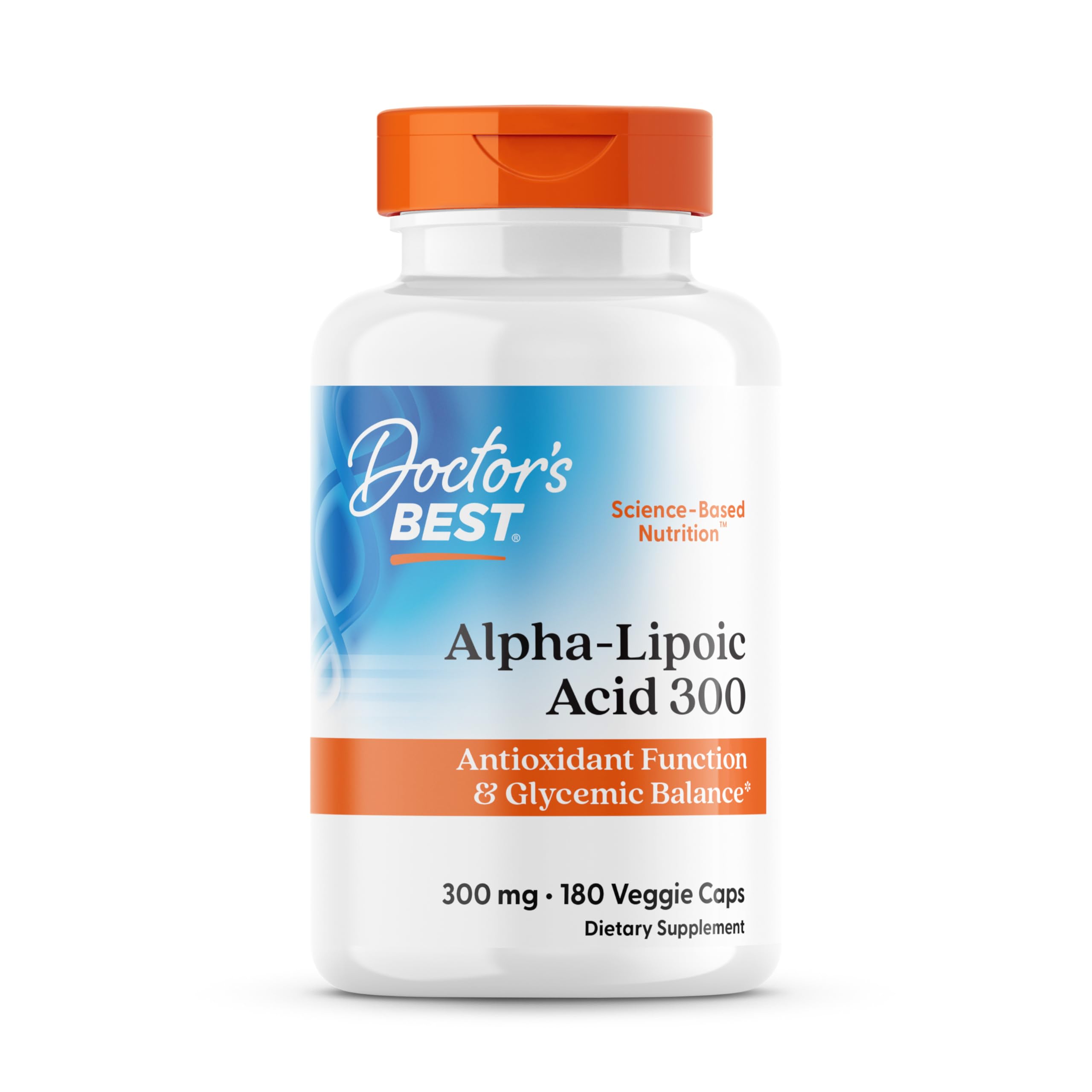 Doctor's Best Alpha Lipoic Acid Supplement 600mg - Alpha-Lipoic Acid Caps for Men & Women, ALA Antioxidant Support for Nerve Health, Aids in Cellular Function, Non GMO, Gluten Free - 60 Veg Capsules