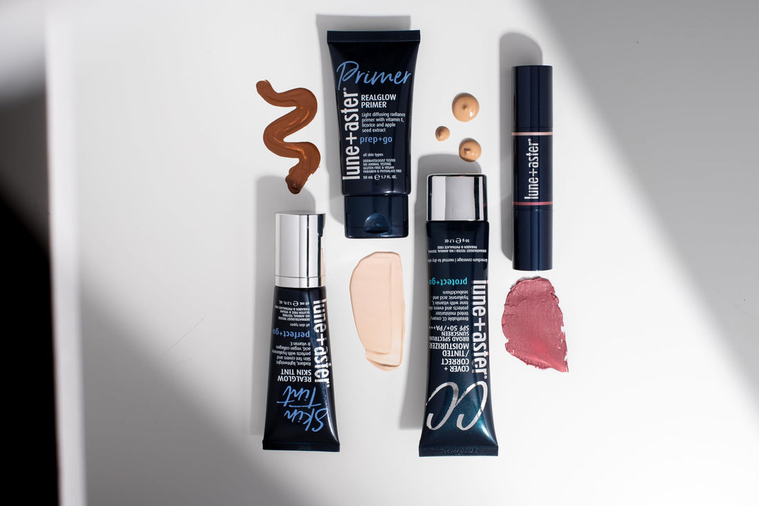 Lune+Aster RealGlow Primer - Sheer Primer For Glowy, Radiant Skin | Contains Vitamin E, Licorice Extract | For All Skin Types | Vegan & Gluten Free | Derm & Allergy Tested | Made in USA - 1.7 Fl. Oz Lune+Aster buy supplements Au