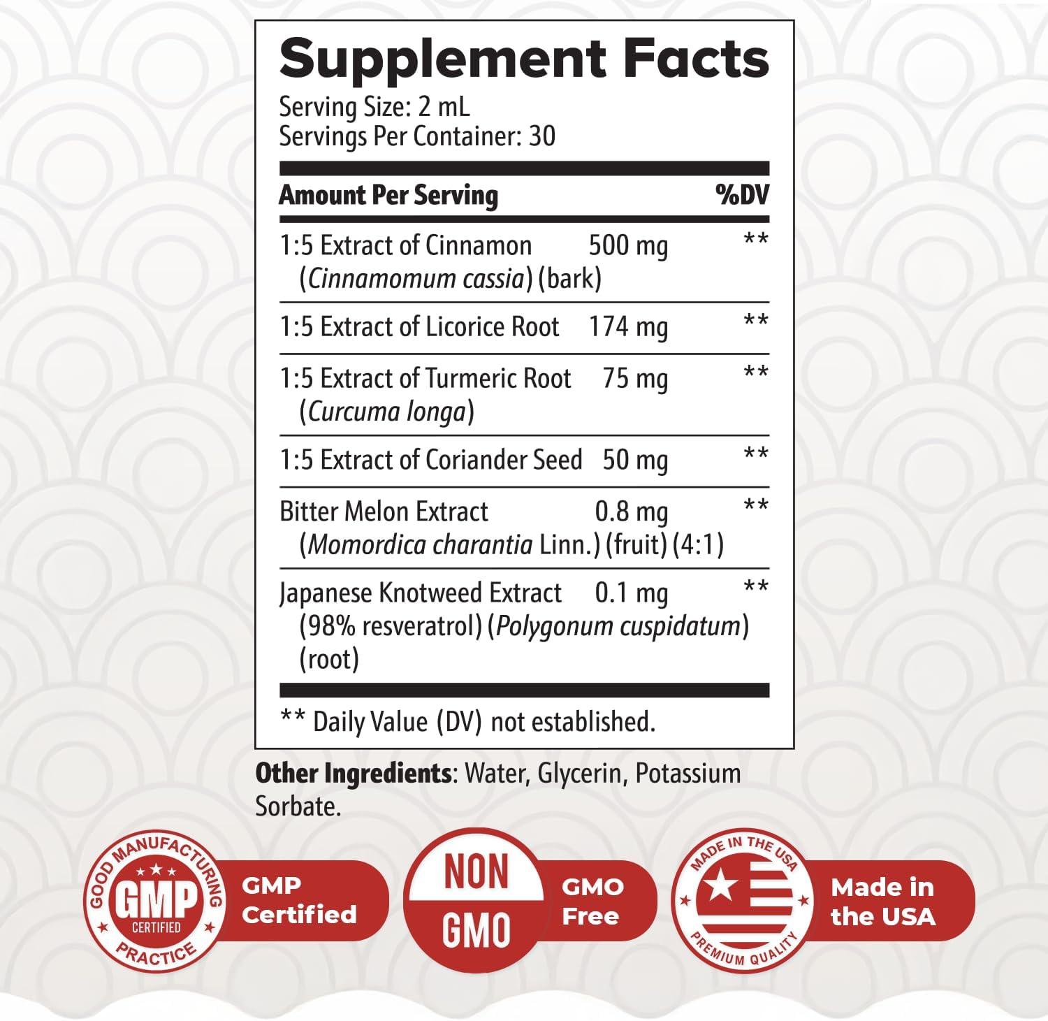 ZenSulin Drops – Cinnamon, Licorice Root & Turmeric – 60ml, 1 Month Supply | Cinnamon, Licorice Root & Turmeric, herbal liquid | Non-GMO, Gluten-Free, Made in USA | Dropper, daily drops