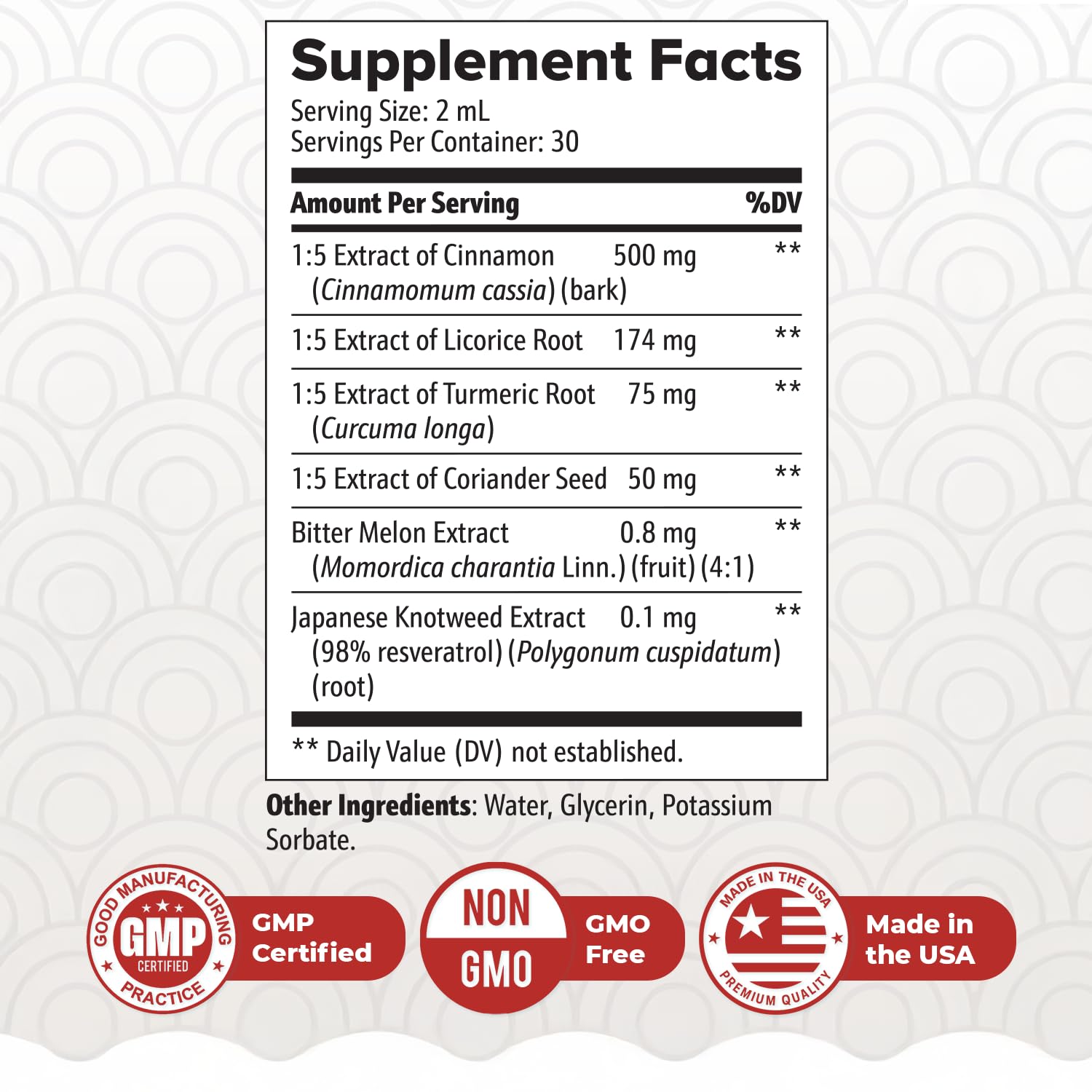 ZenSulin Drops – Cinnamon, Licorice Root & Turmeric – 60ml, 1 Month Supply | Cinnamon, Licorice Root & Turmeric, herbal liquid | Non-GMO, Gluten-Free, Made in USA | Dropper, daily drops