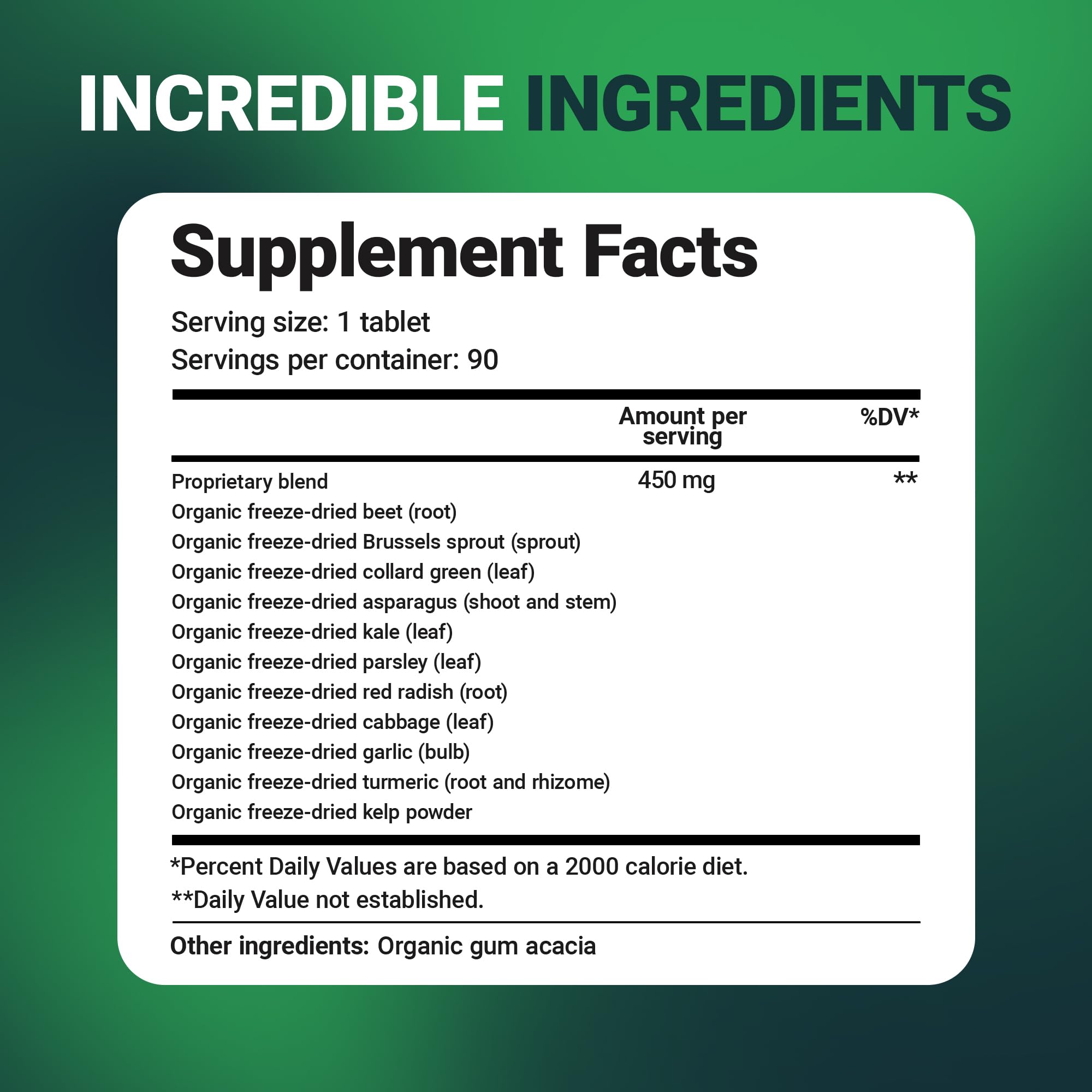 Dr. Berg's Greens Superfood Cruciferous Vegetable Tablets - Vegetable Supplements for Adults w/ 11 Phytonutrient Super Greens - Energy, Immune System & Liver Veggie Tablets - 90 Tablet Dr. Berg NutritionalsBuy Supplements Australia