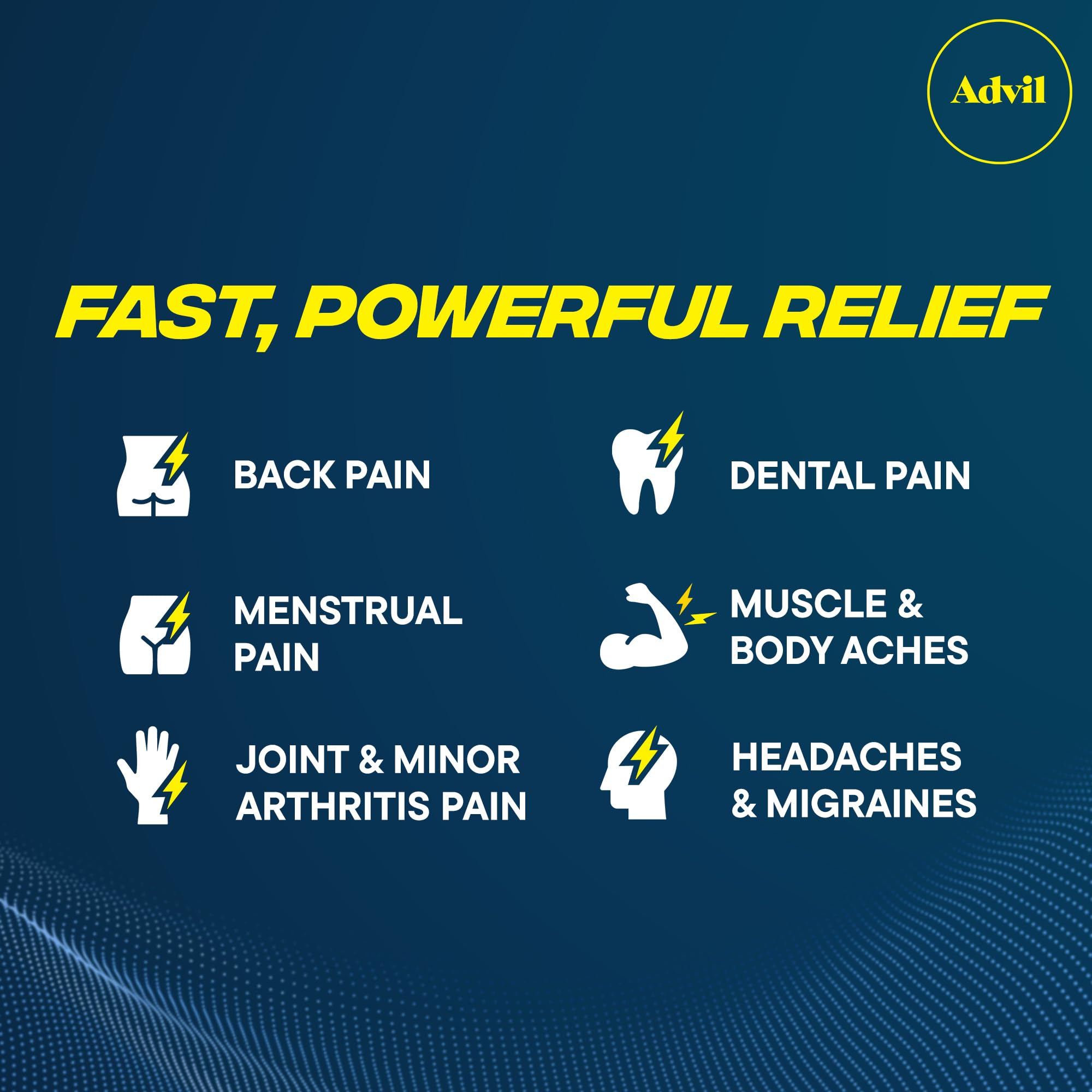 Advil Dual Action Back Pain Caplets Delivers 125mg Ibuprofen and 250mg Acetaminophen Per Dose for 8 Hours of Back Pain Relief - 144 Count Advil buy supplements Au