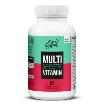 LIVELY VITAMIN CO. Multivitamin - 37 Vitamins Minerals and Extracts - Energy - Memory - Immune Function - Heart- Brain - Focus - Mood - Antioxidants - Dairy Gluten Soy Free - 60 Vegetarian Capsules LIVELY VITAMIN CO