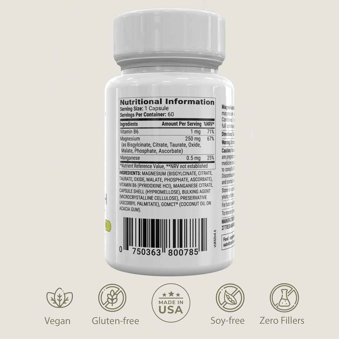 Bottle of Bioptimizers Magnesium Breakthrough supplement on a white background