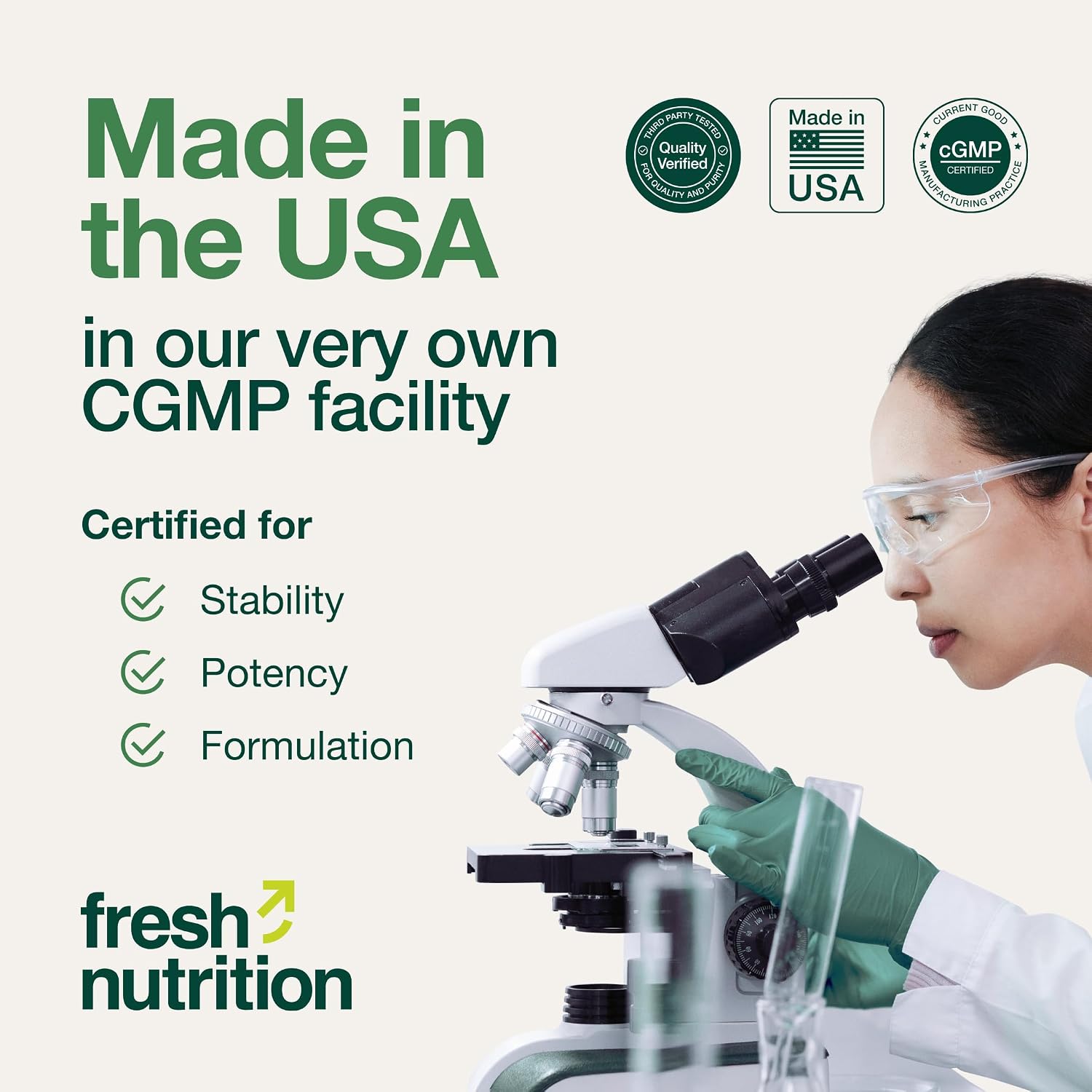 Fresh Nutrition Akkermansia Muciniphila Probiotic 500M AFU for GLP-1 Production - Pre + Probiotic Supplement - 30 Capsules