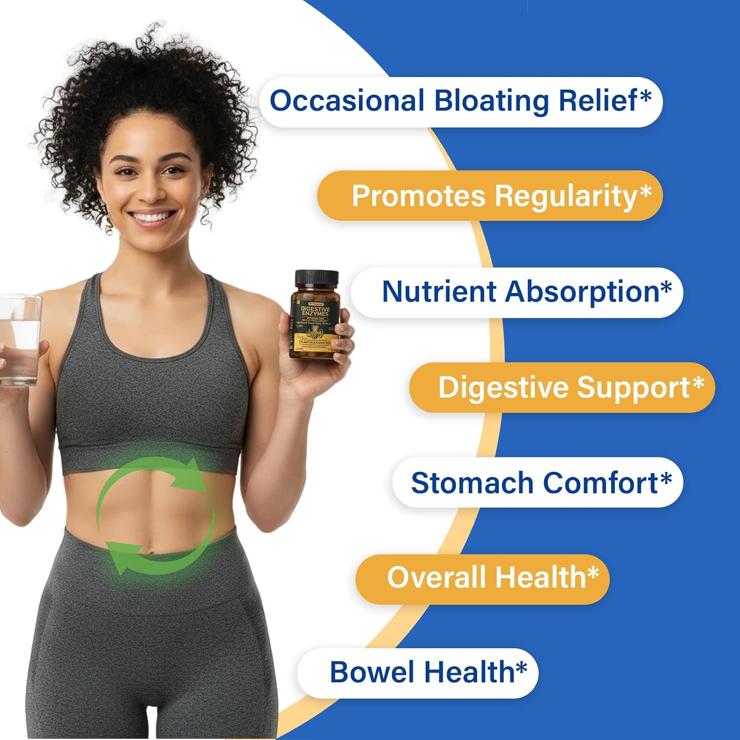 Women’s Probiotic & Digestive Enzymes Bundle – 100 Billion CFU Probiotic with Prebiotics, Cranberry & D-Mannose + Multi-Enzyme Complex – Supports Women’s Digestive, Gut, Vaginal & Urinary Health – Veg