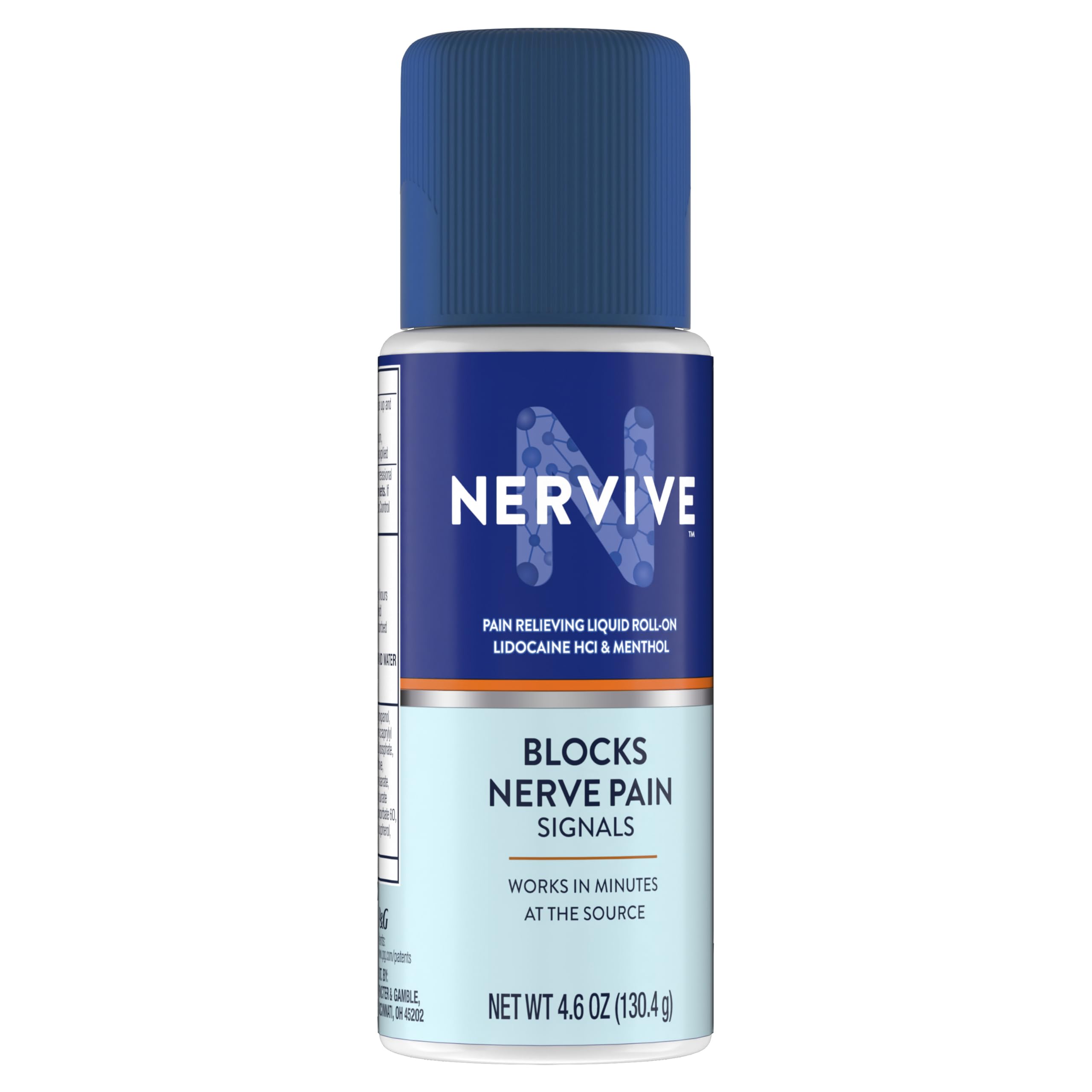 Nervive Pain Relieving Roll On, Lidocaine Roll On, Nervive Pain Relief, Lidocaine Topical, Foot Pain, Leg Pain, Hand Pain, Max Strength Formula, 4.6oz NerviveBuy Supplements Australia