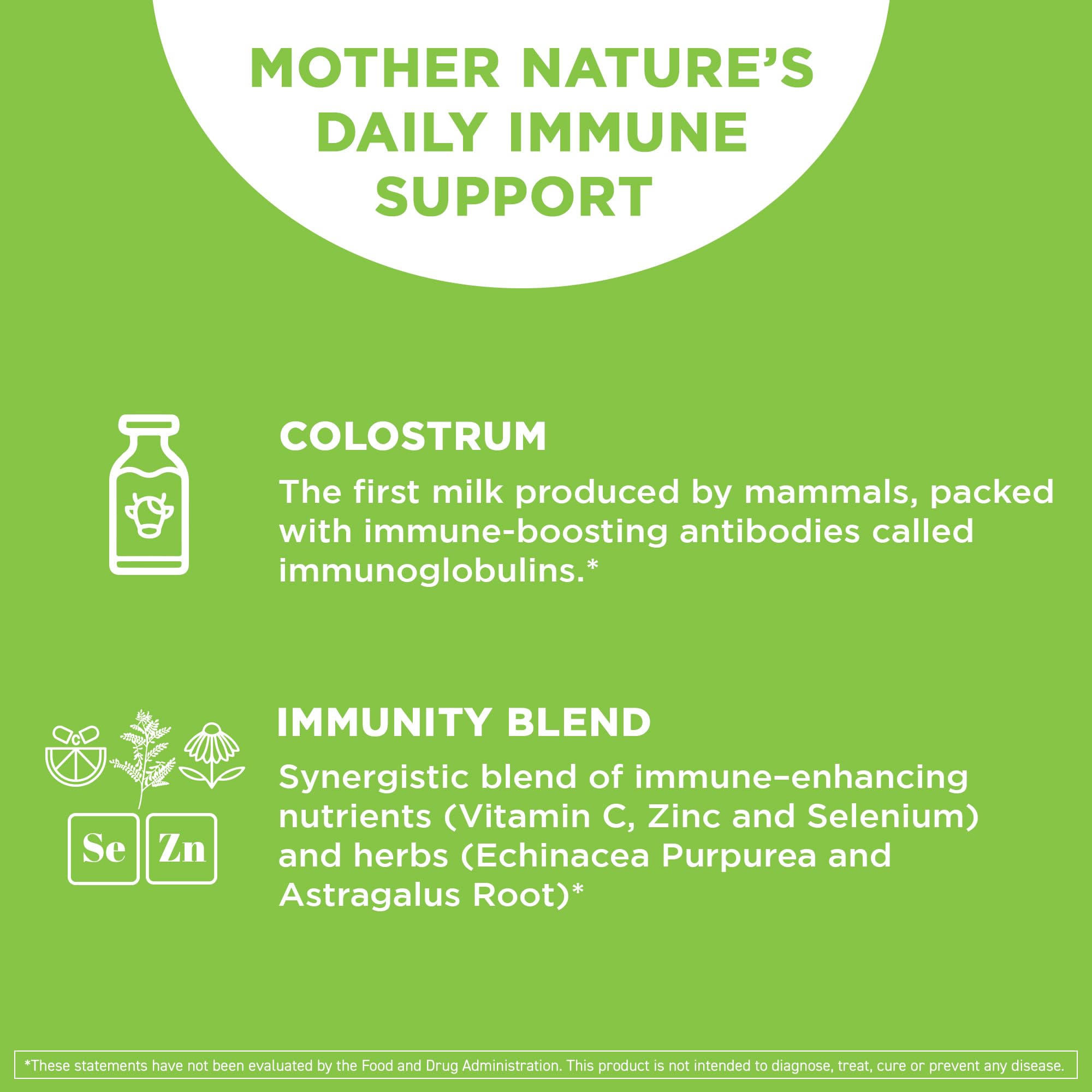 Vital Vitamins Colostrum Supplement, 30% IgG, Grass-Fed Bovine, 60 Capsules | Supports Immune Defense & Gut Health, Colostrum with Vitamin C, Zinc, & Selenium, Non-GMO