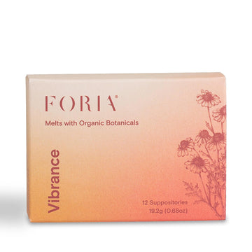 FORIA Vibrance Melts - Organic, Fragrance- Free, Natural Moisturizing Vaginal Suppositories - 12 Count FORIA buy supplements Au