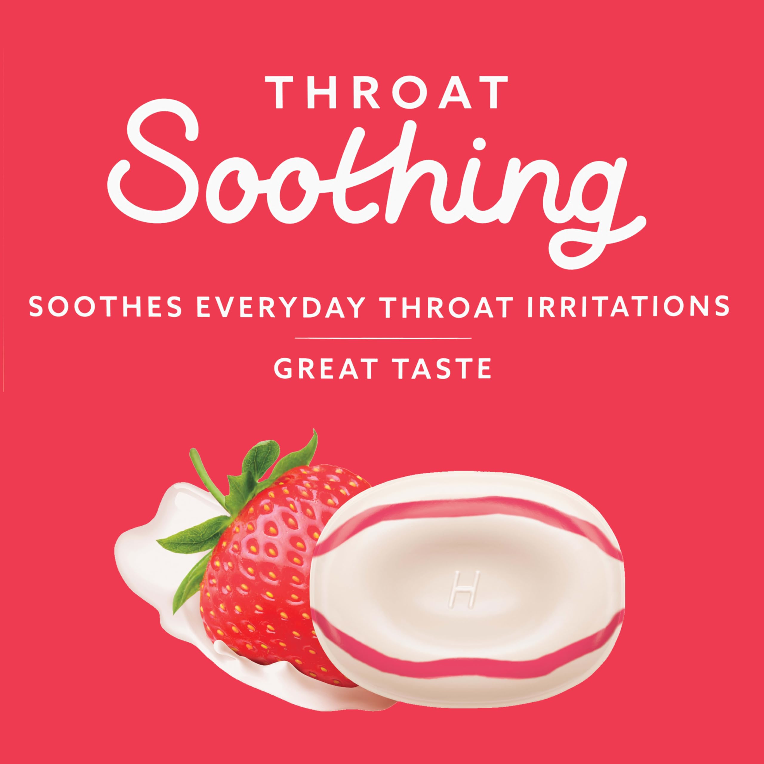 HALLS Throat Soothing Creamy Strawberry Throat Drops, 70 Drops HALLS buy supplements Au