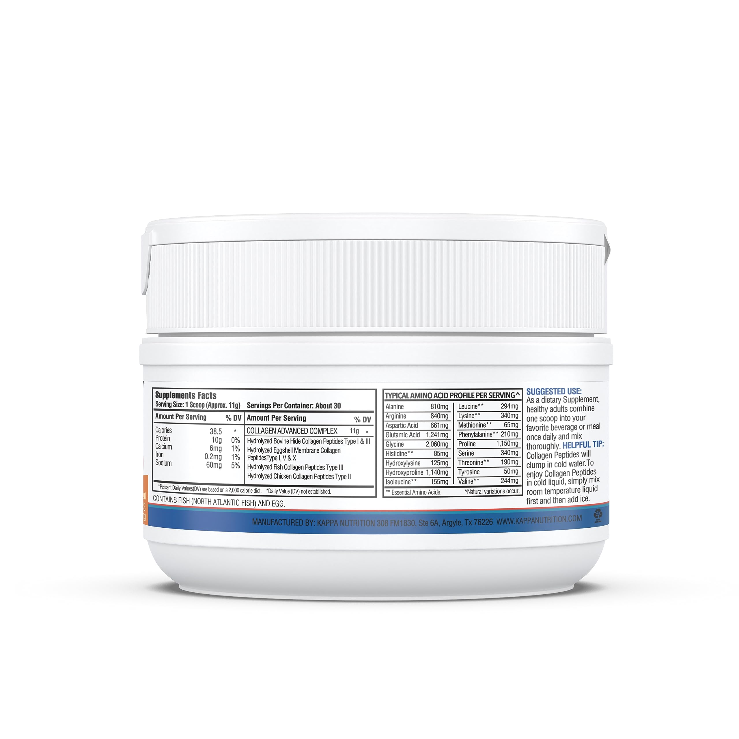 KAPPA NUTRITION Collagen Peptides Powder, 5 in 1 Multi-Collagen Advanced Complex with Hydrolyzed Collagen Peptides, Supports Skin, Hair, Nails, Joints & Bones / 30 Servings KAPPA NUTRITIONBuy Supplements Australia