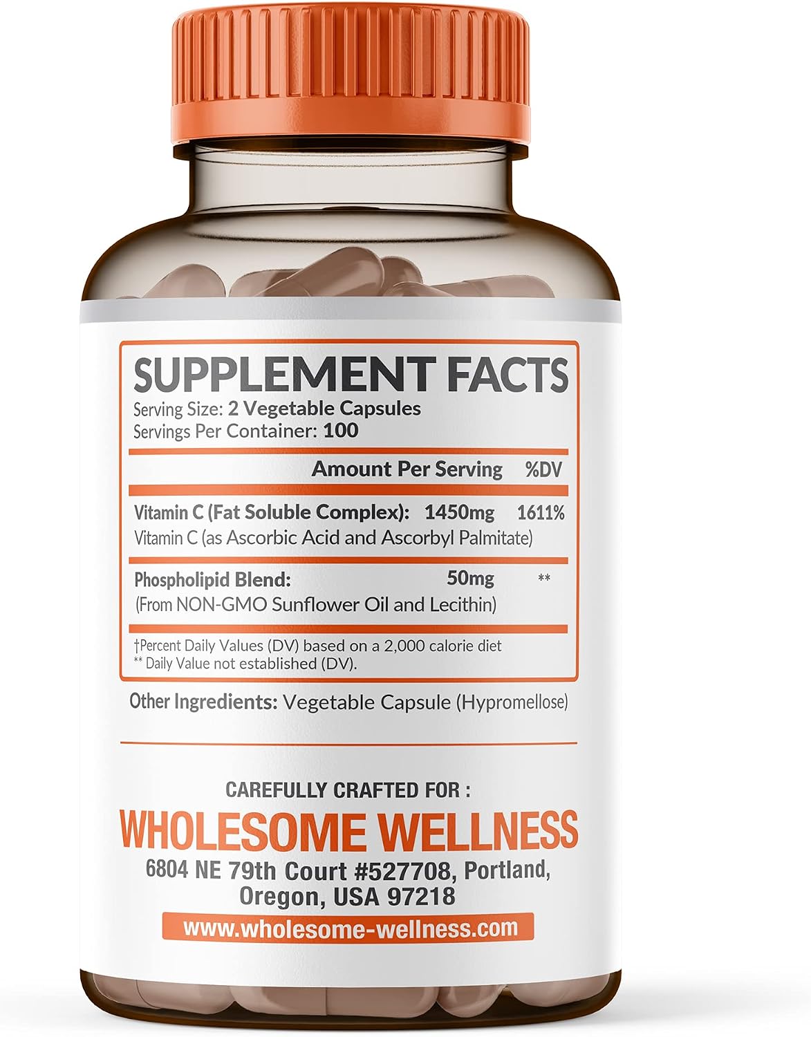 Wholesome Wellness Liposomal Vitamin C Capsules + Multi Collagen Protein Powder Hydrolyzed Bundle