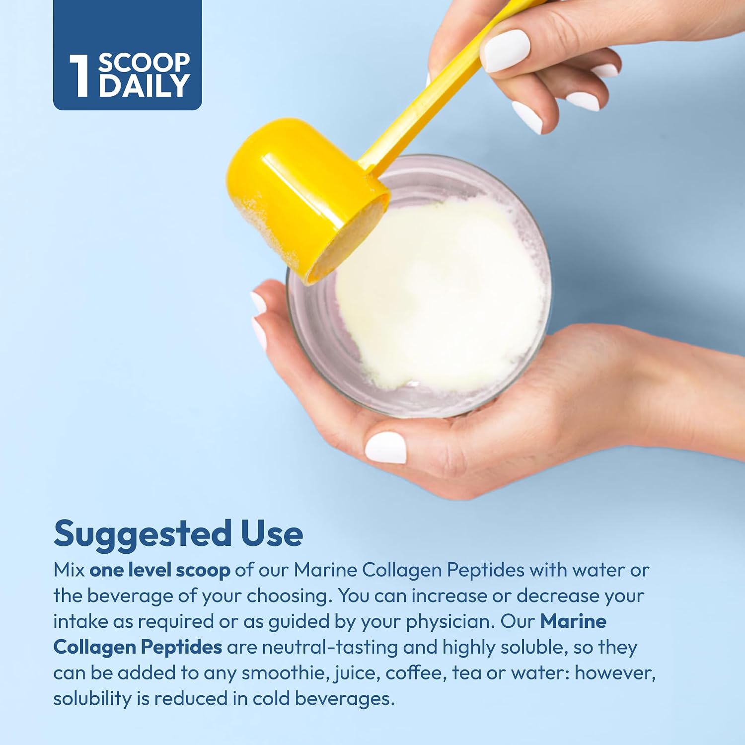 Andrew Lessman ProCaps Marine Collagen with MSM Powder 60 Servings | Marine Collagen with MSM supports healthy skin, joints, bones, hair and nails in a pure, unflavored, super-soluble powder.