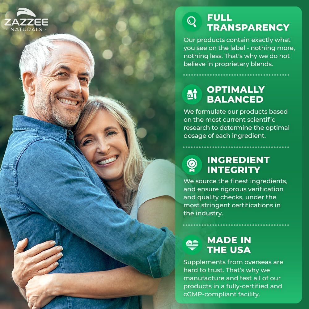 Zazzee USDA Organic Lemon Balm 10:1 Extract, 180 Capsules, 6 Month Supply | Vegan, All-Natural, Non-GMO, Melissa Officinalis, Calm, Mood, Stress & Relaxation Support, Herbal Supplement, Made in the USA