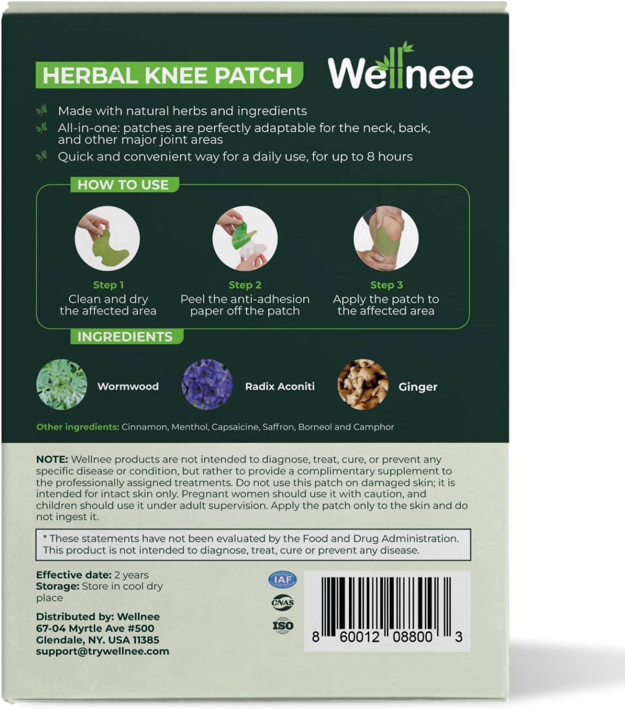 Wellnee & Wellamoon Wellness Pack: Herbal Knee Comfort Patches (10 Count) & Natural Sleep Support Patches (28 Count) – Joint & Muscle Comfort with Plant-Based Sleep Aid