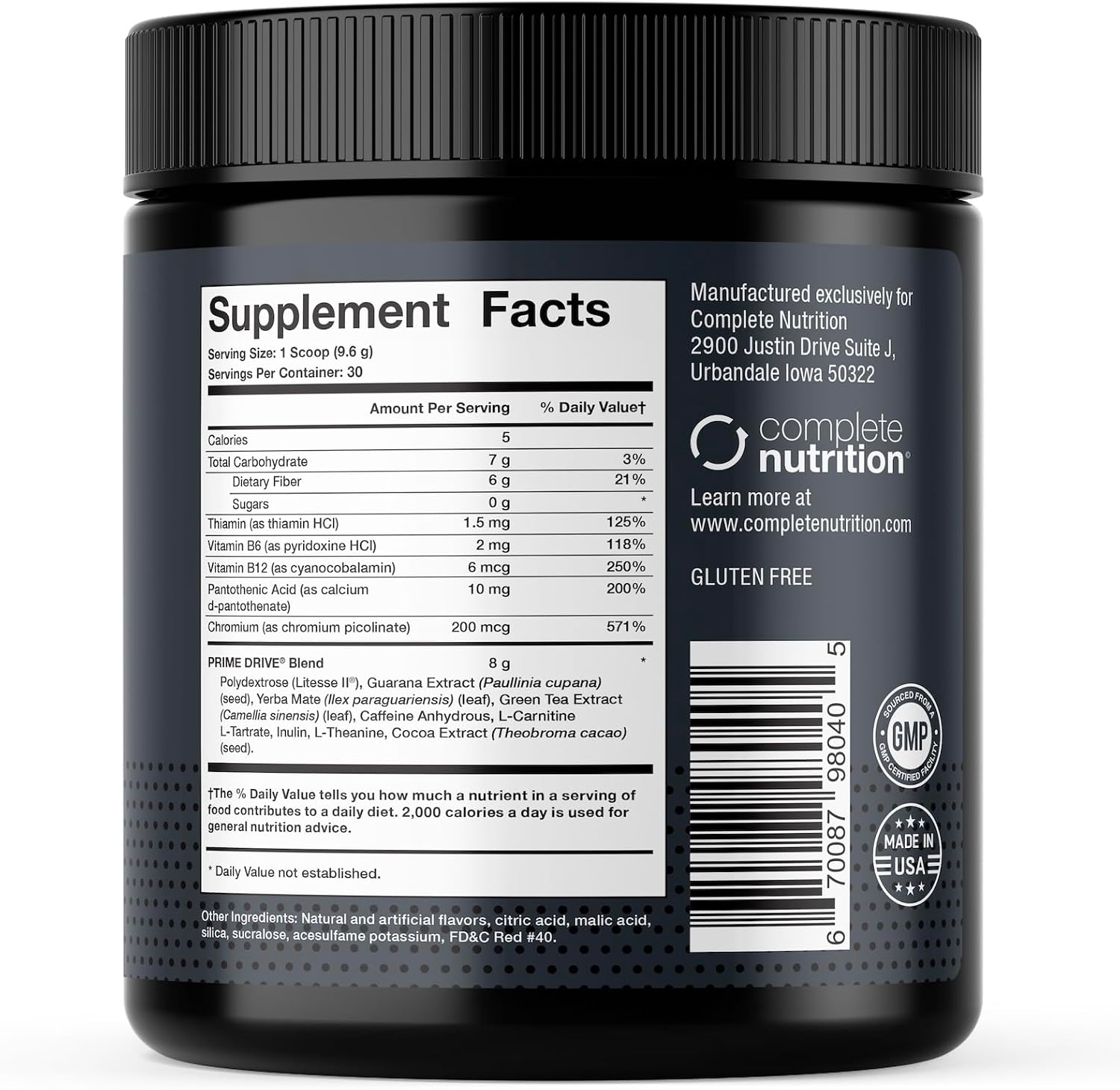 Prime Drive Energy Strawberry Melon Pre Workout Energy Drink Powder, Provides Extreme Energy, Focus and Intensity, Boosts Metabolism 10.2oz (30 Servings)
