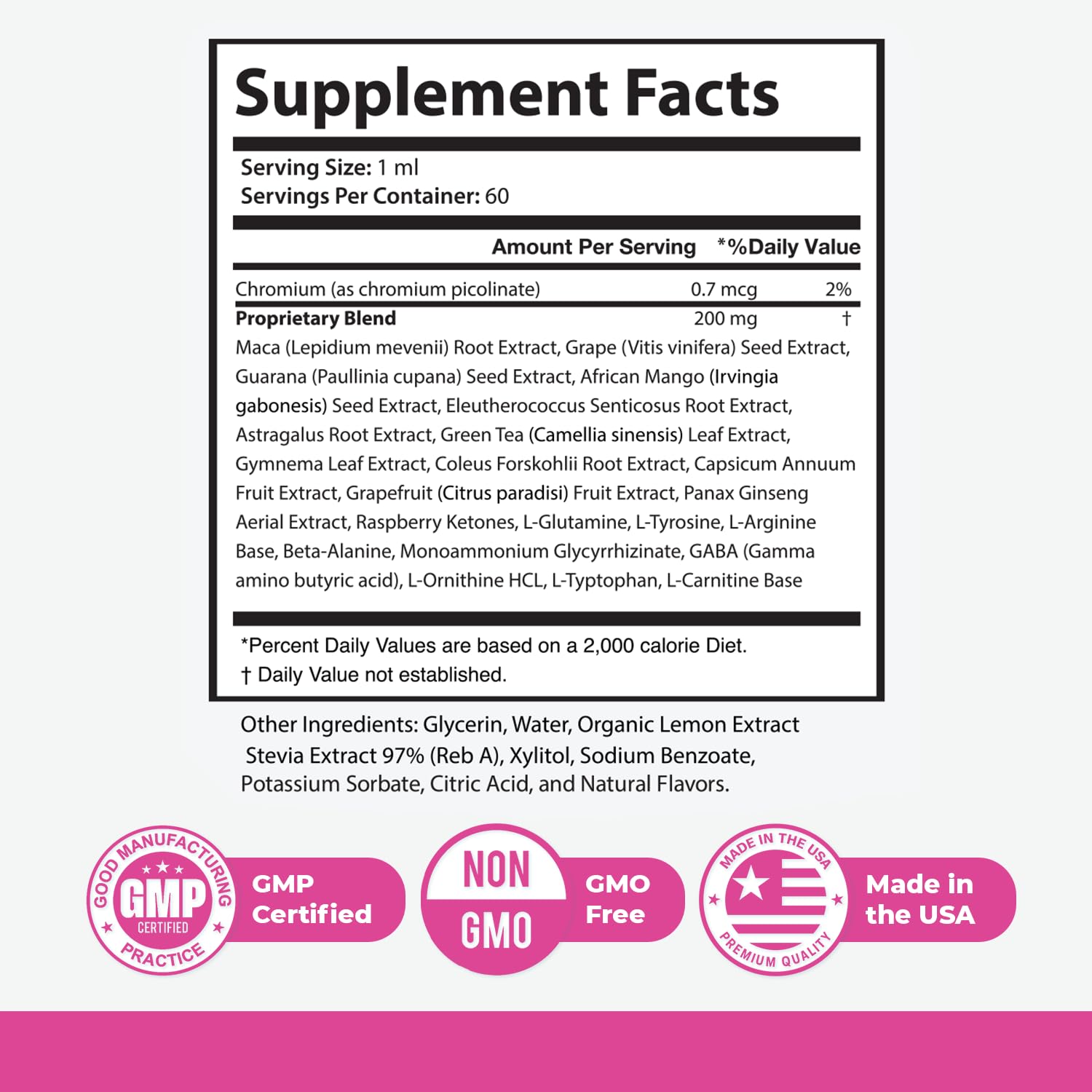 Gelatine Sculpt – Daily Liquid Botanical Supplement with Chromium & Plant Extracts – Clean, Stimulant-Free Formula – Non-GMO, Made in USA, GMP-Certified - 2 fl oz (60 mL), 1 Month Supply