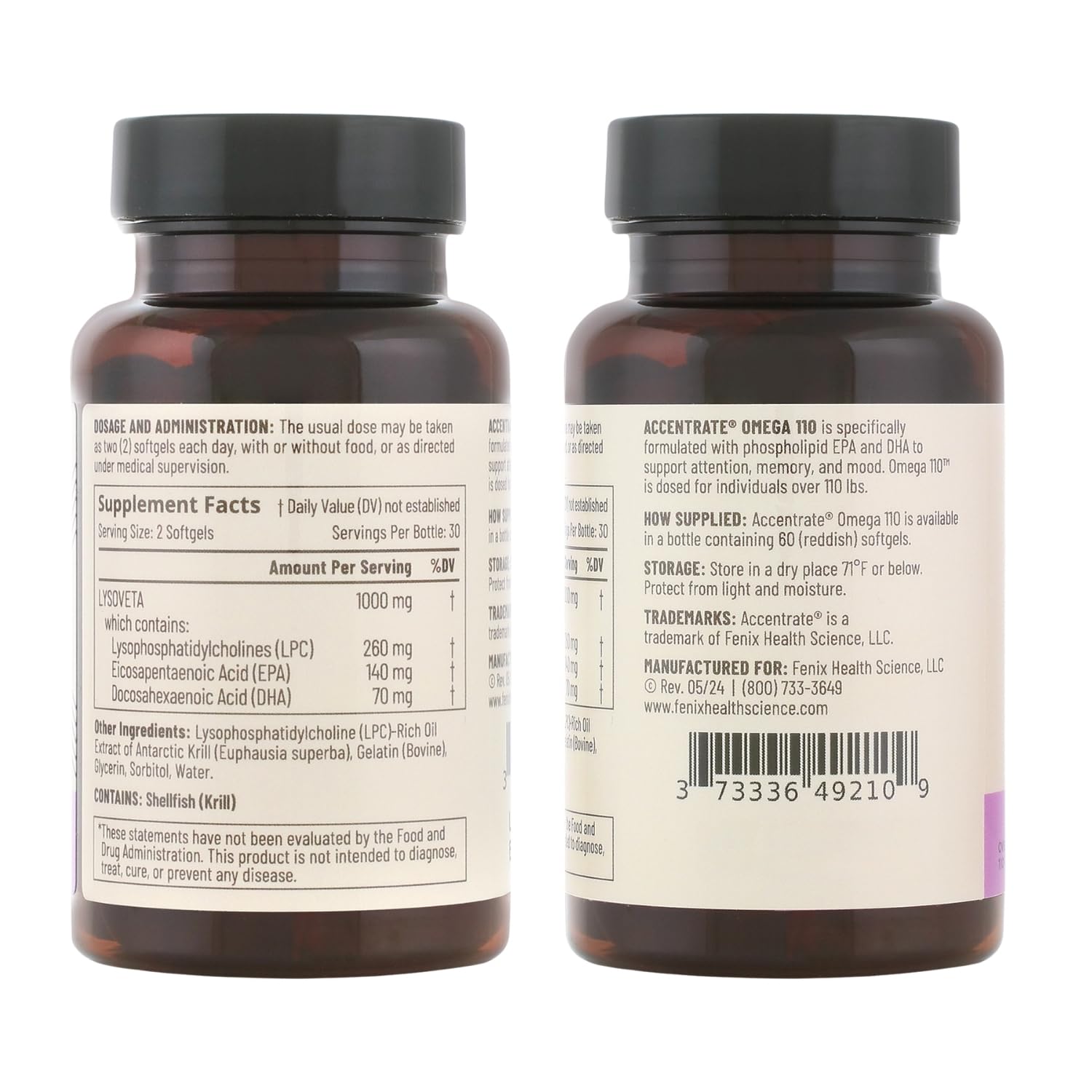 Omega Max w/LYSOVETA | High Potency LPC & Lyso-DHA Omega-3 Supplement | Brain Health, Focus & Mood | 6X Higher Absorption | Fish oil in the form the brain actually takes up, not just what the bloodstream carries. Supports focus and memory.