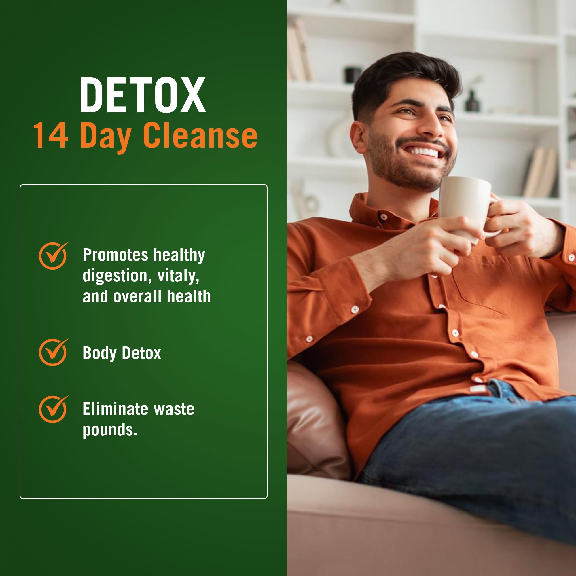 Century Systems The Cleaner Detox, Powerful 7-Day Complete Internal Cleansing Formula for Men, Support Digestive Health, 52 Vegetarian Capsules
