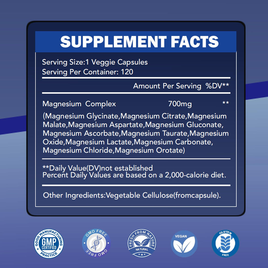 Winyel Magnesium Complex 12-in-1 supplement bottle and packaging on a white background