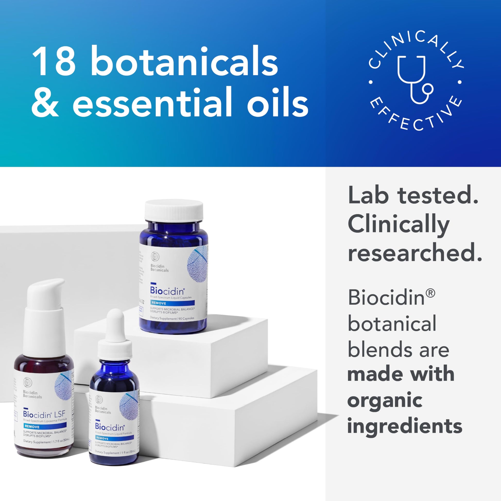 Biocidin Capsules - Biofilm Disruptor - Supports Gut Detox Cleanse, Healthy Microbial Balance, Immune Function & Gut Health - Professional-Grade Herbal Supplement with 18 Botanicals (90 Capsules) Bio-Botanical Research buy supplements Au