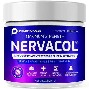 Pharmapulse Neuropathy Nerve Therapy & Relief Cream - Maximum Strength Relief Cream for Foot, Hands, Legs, Toes Includes Alpha Lipoic Acid, Arnica, Vitamin B6, Aloe Vera, MSM - Effective Soothing 4oz PharmapulseBuy Supplements Australia