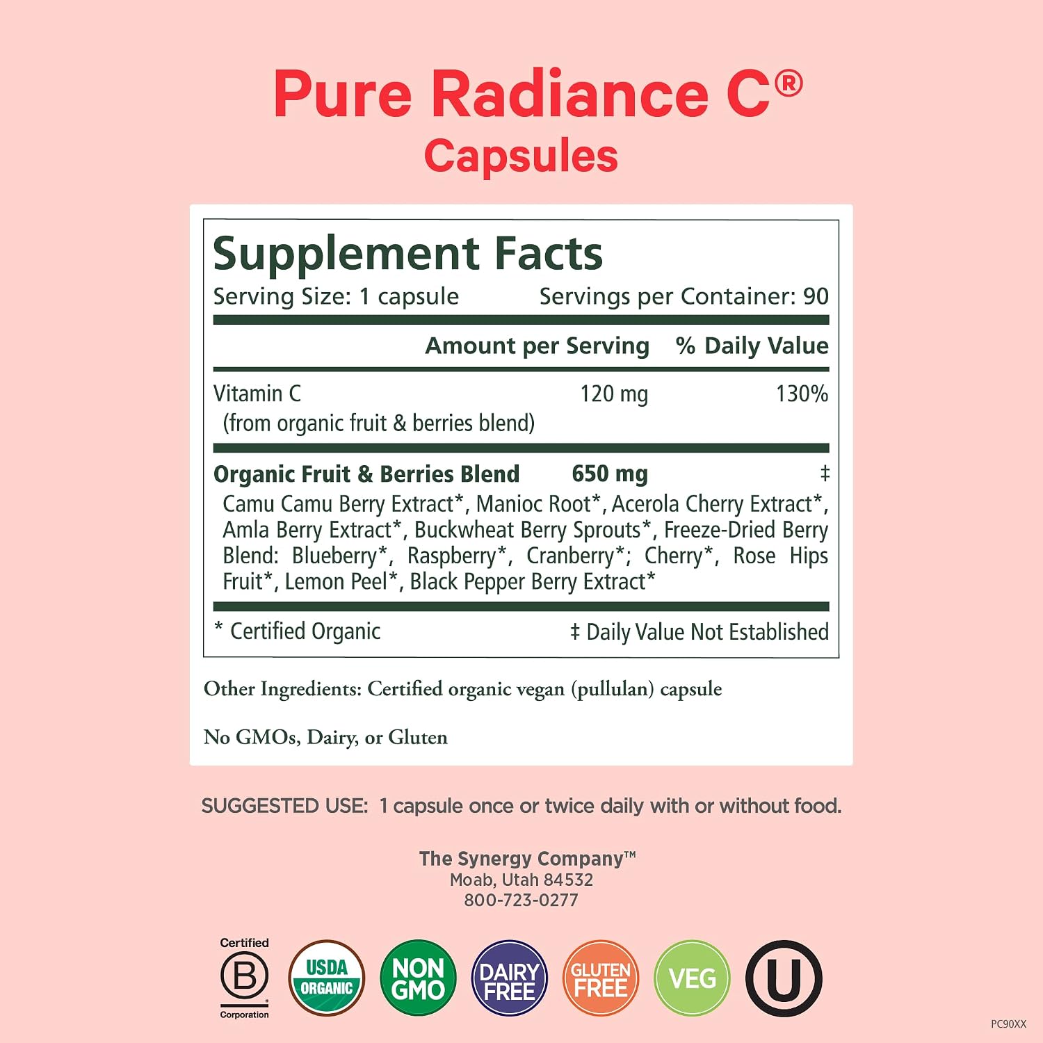 PURE SYNERGY Mood and Adrenal Support Bundle | Mood Support Supplement with Organic Saffron Extract | USDA Organic Vitamin C | Vitamin B Complex Made with Whole Foods | Non-GMO and Vegan