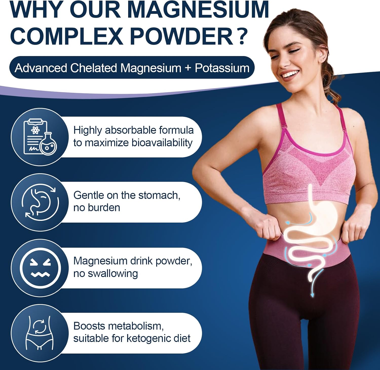 NATURE TARGET Magnesium Powder Supplement for Women & Men, 100 Servings | Magnesium Complex With L-Theanine And Vitamin B6 For Muscle, Heart And Brain Support; Vegan, Sugar-Free, Lemon-Orange Flavor