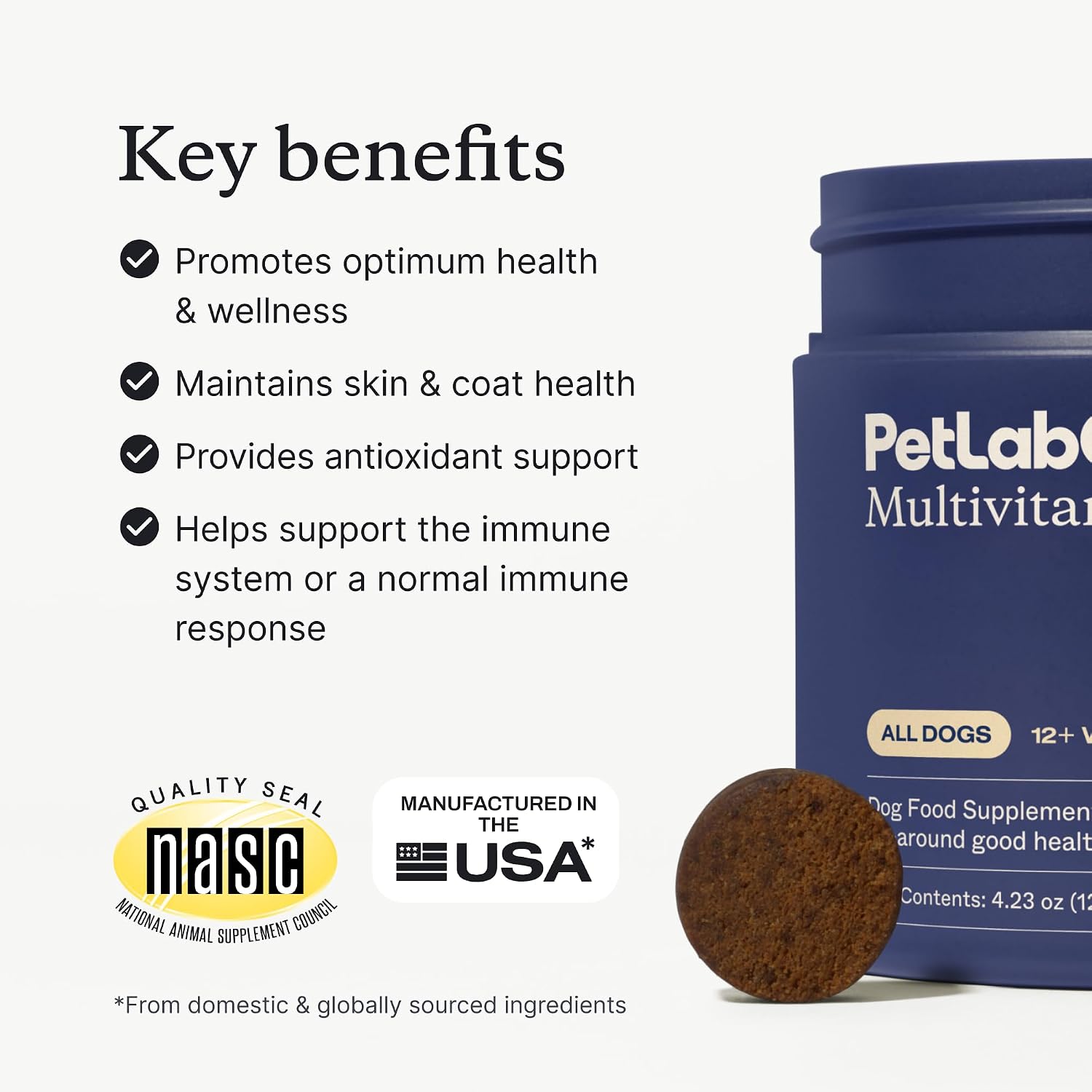 PetLab Co. – Multi-Vitamin & Dog Probiotic Bundle: Chewable Multivitamins for Dogs Support Health & Dog Probiotics to Support Itchy Skin, Occasional Loose Stools, and Healthy Yeast Production