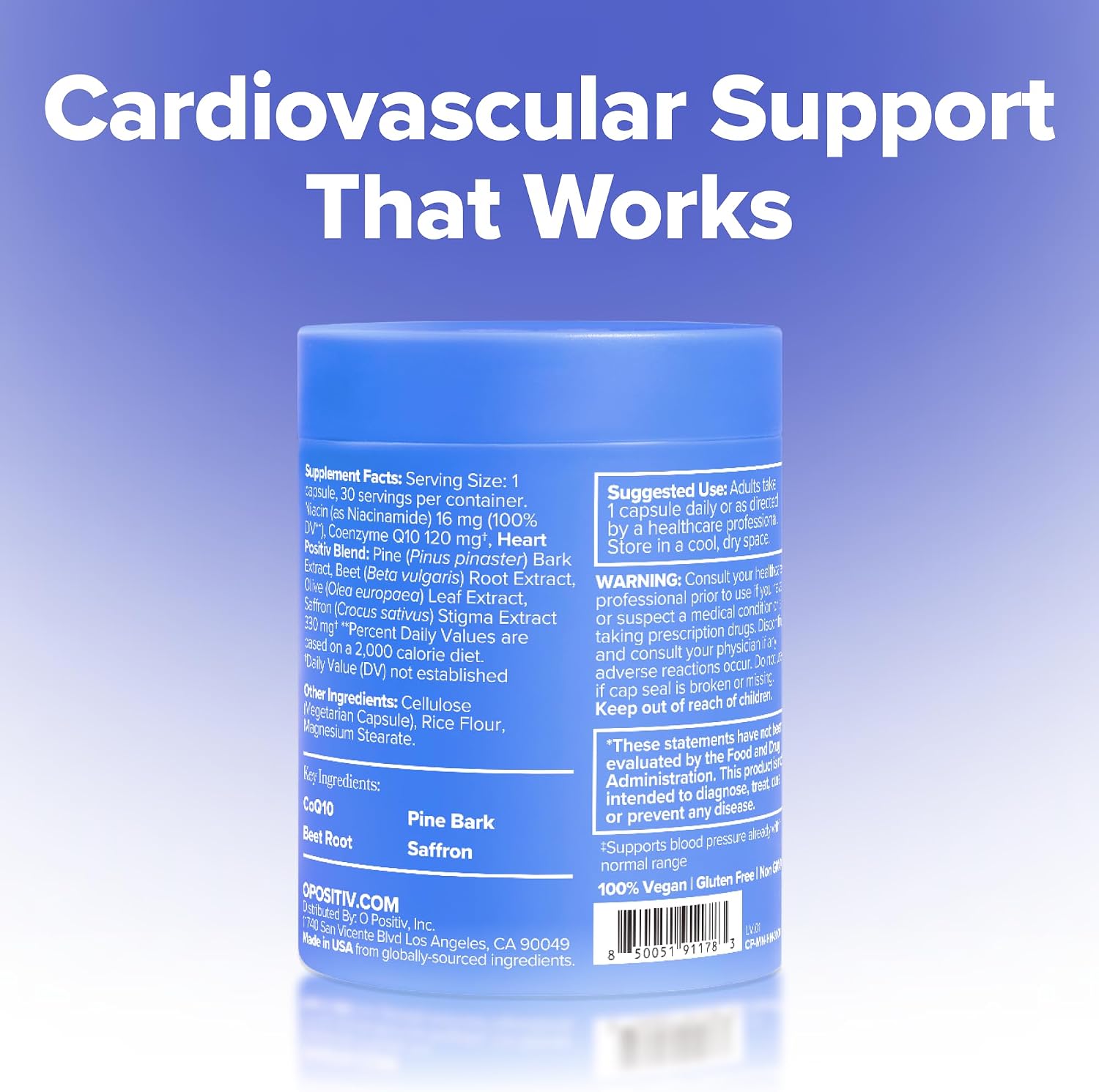 MENO Heart + Blood Pressure Capsules with CoQ10 & Beets – 30-Day Supply
