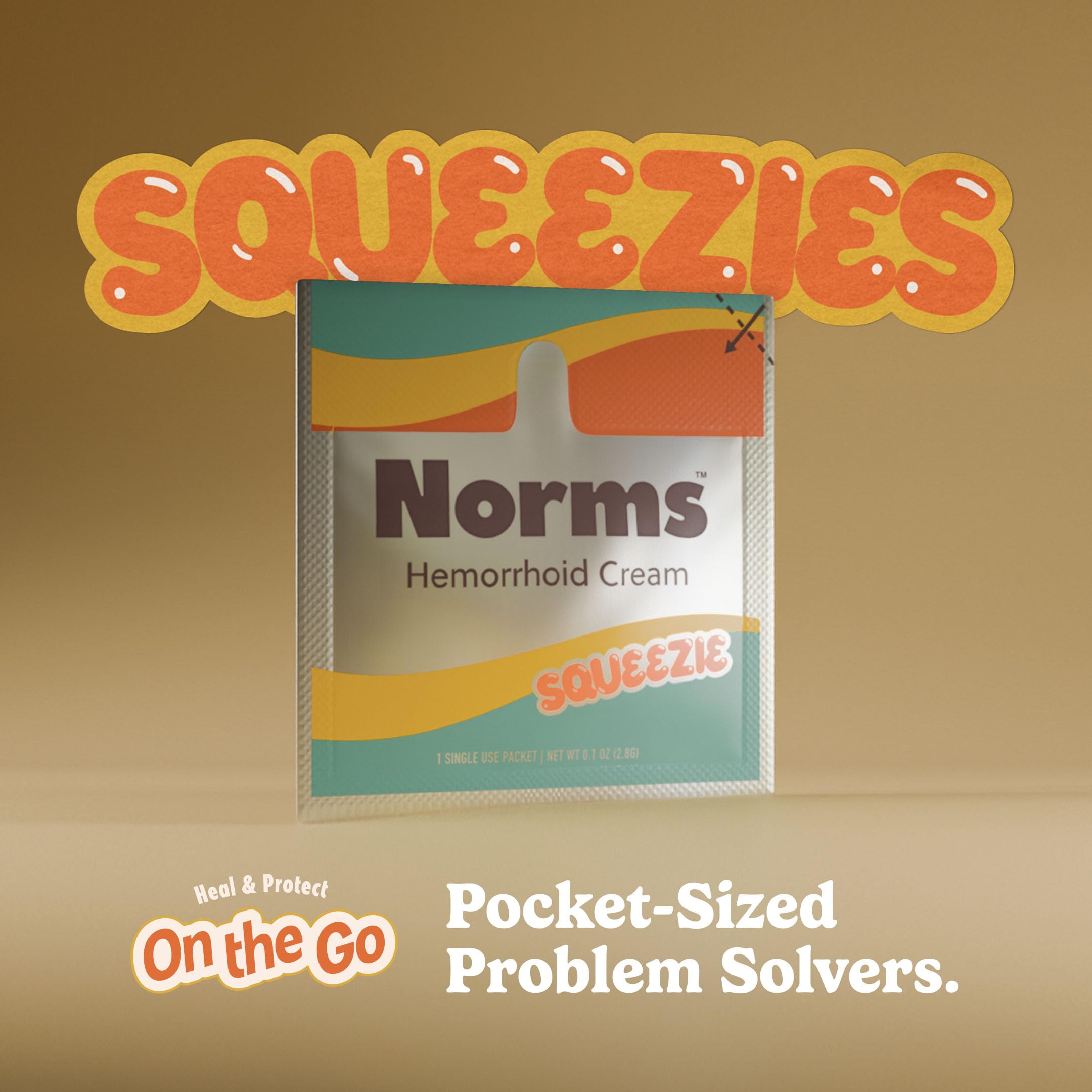 Norms Squeezies Lidocaine Hemorrhoid Cream, Discreet Single Use Travel Packets, 5% Lidocaine, Phenylephrine, Aloe and Glycerin – Numbing, Soothing & Swelling Relief On the Go, 5 Count NormsBuy Supplements Australia