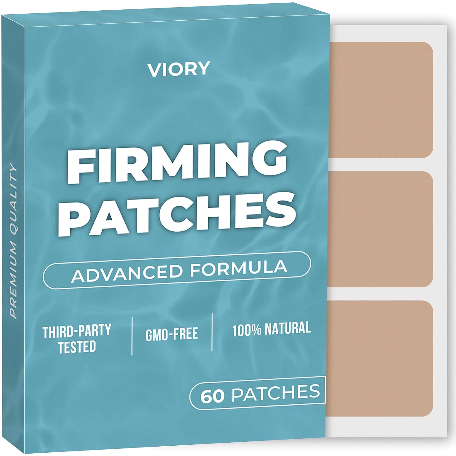 B12 Firming Patches (Pack of 60) - 100% Natural Patch for Women and Men | Energy, Focus & Body Support, Enhanced Formula