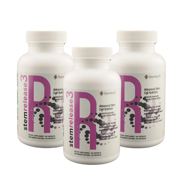 Stemtech Stemrelease3™ Cutting-Edge Stem Cell Nutrition for Natural Renewal and Youthful Vitality, Exclusive Blend for Enhanced Telomere Health 60 Capsules (3 Pack) StemTechBuy Supplements Australia