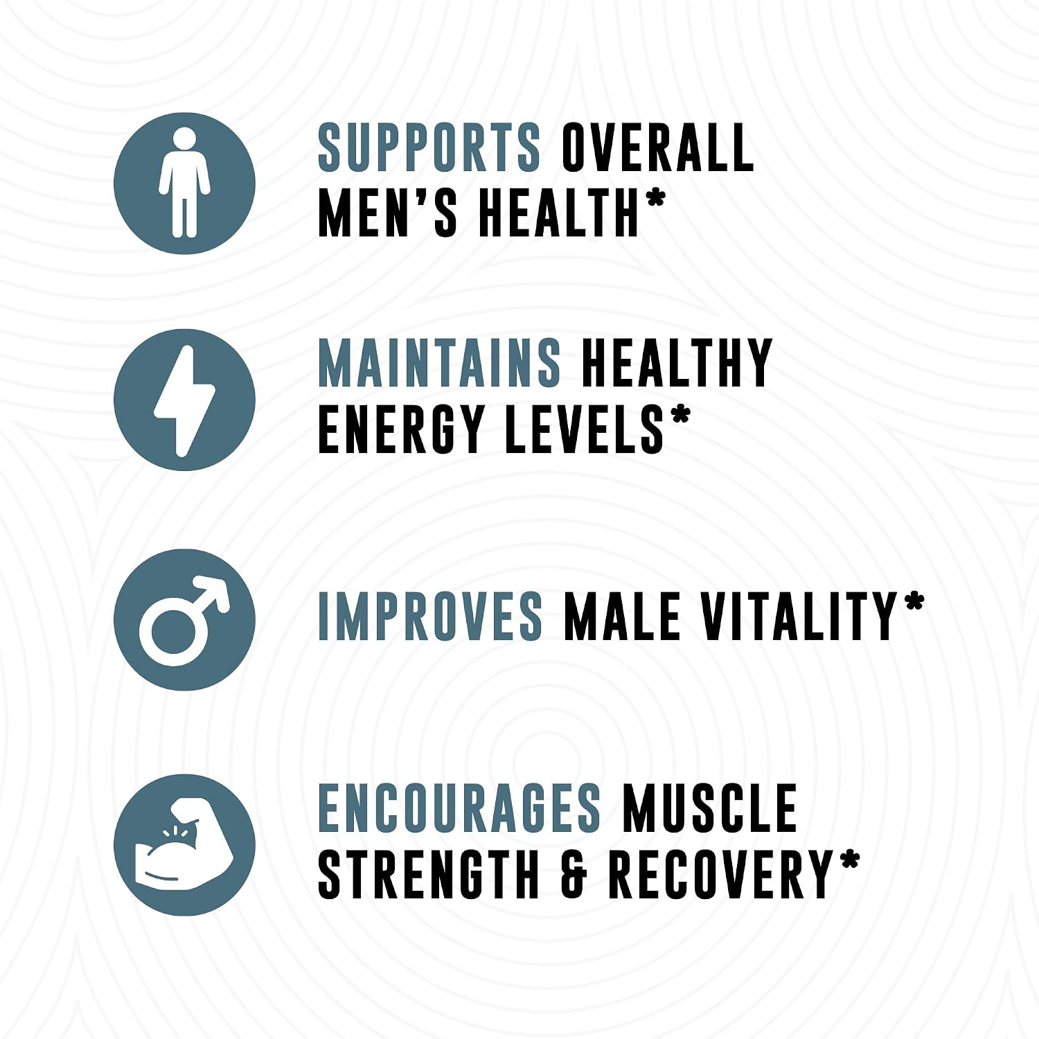 Boron Supplement For Men With Tongkat Ali - Vitamin D3, Zinc Picolinate 30mg, Longjack Tongkat Ali For Men - Boron Citrate 10mg For Men’s Health - Non GMO, Gluten Free, No Allergens - 60 Count