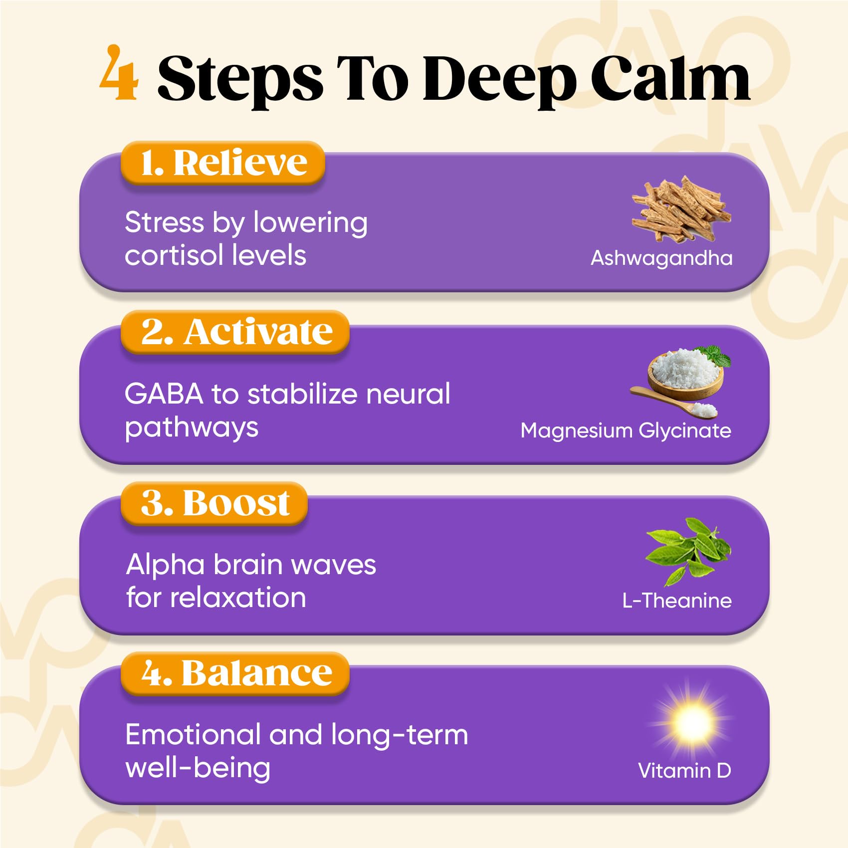 Venture Pal Calm Drink Mix, 12-in-1 Cortisol Reducer & Sleep Aid | Magnesium Glycinate, Ashwagandha, L-Theanine & Vitamin D, Calm Magnesium Powder for Relax & Focus, No Sugar, Non GMO