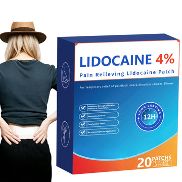 AROSLU 4% Lidocaine Maximum Strength Pain Relief Patches | Muscle & Joint Relief for Neck, Back, Knee, Shoulders | 12 Hour Long Lasting | 20 Count AROSLUBuy Supplements Australia
