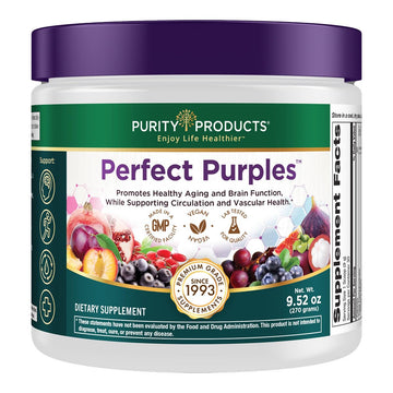 Purity Products Perfect Purples Powder Phytonutrient Rich, Healthy Aging Super Formula - Support Total Body Health - High ORAC Power - P40p Pomegranate Extract w/ 40% Punicosides - 30 Day Supply Purity ProductsBuy Supplements Australia