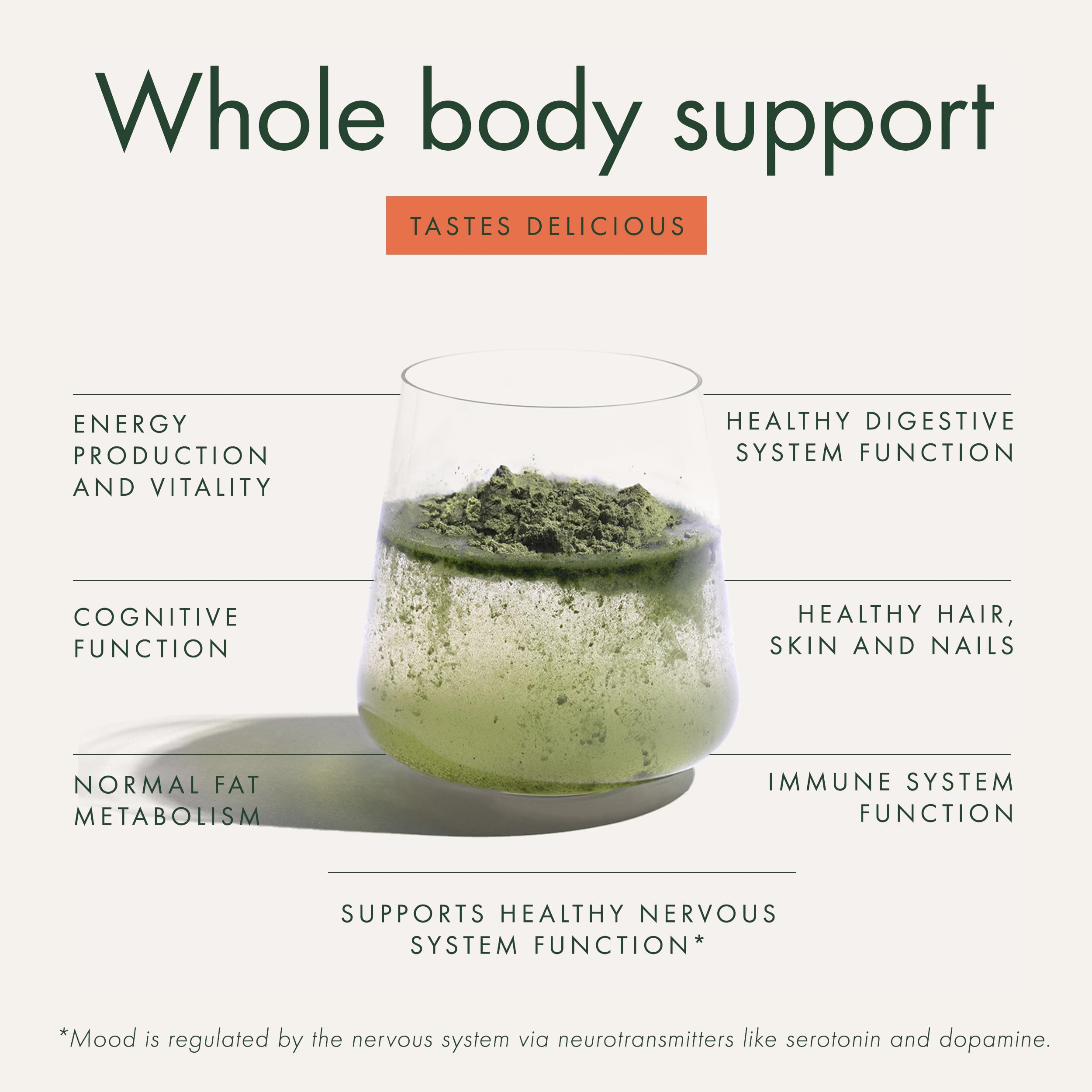 WelleCo The Super Elixir Daily Greens Powder, Probiotic Drink Mix with Whole Foods, Gluten Free, Vegan Gut Health Powder, Energy, Immunity, Healthy Skin, Hair & Nails (Jar, Blood Orange) WelleCo buy supplements Au