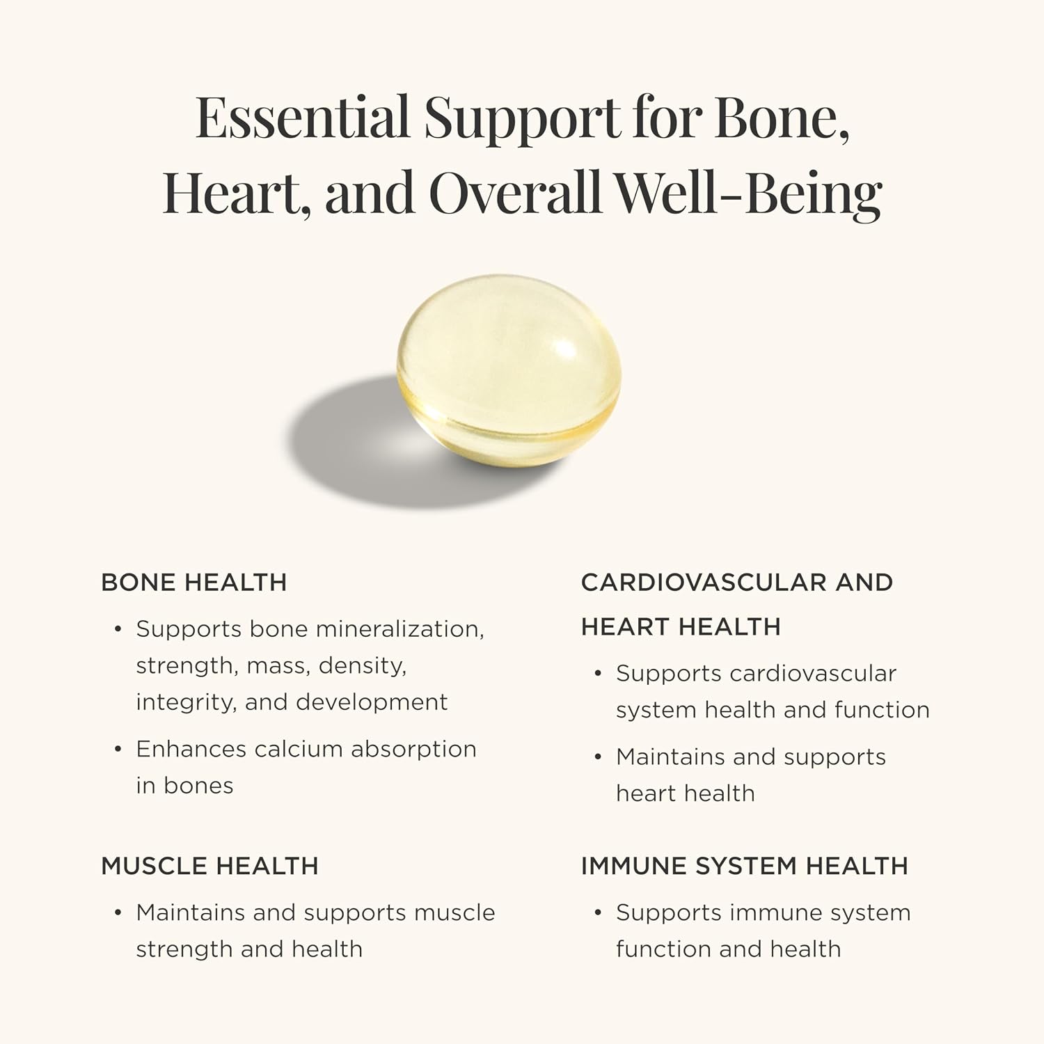 JSHealth Vitamin D3 1000IU Supplement. Vegan D3 Vitamins Support Bone Health, Muscle Strength, Heart Health, Immune Support. Vegan. By Nutritionist Jessica Sepel (60 Tablets) | Bone and Heart Health, and Immune Support, 1,000 IU Vitamin D3 per Capsule