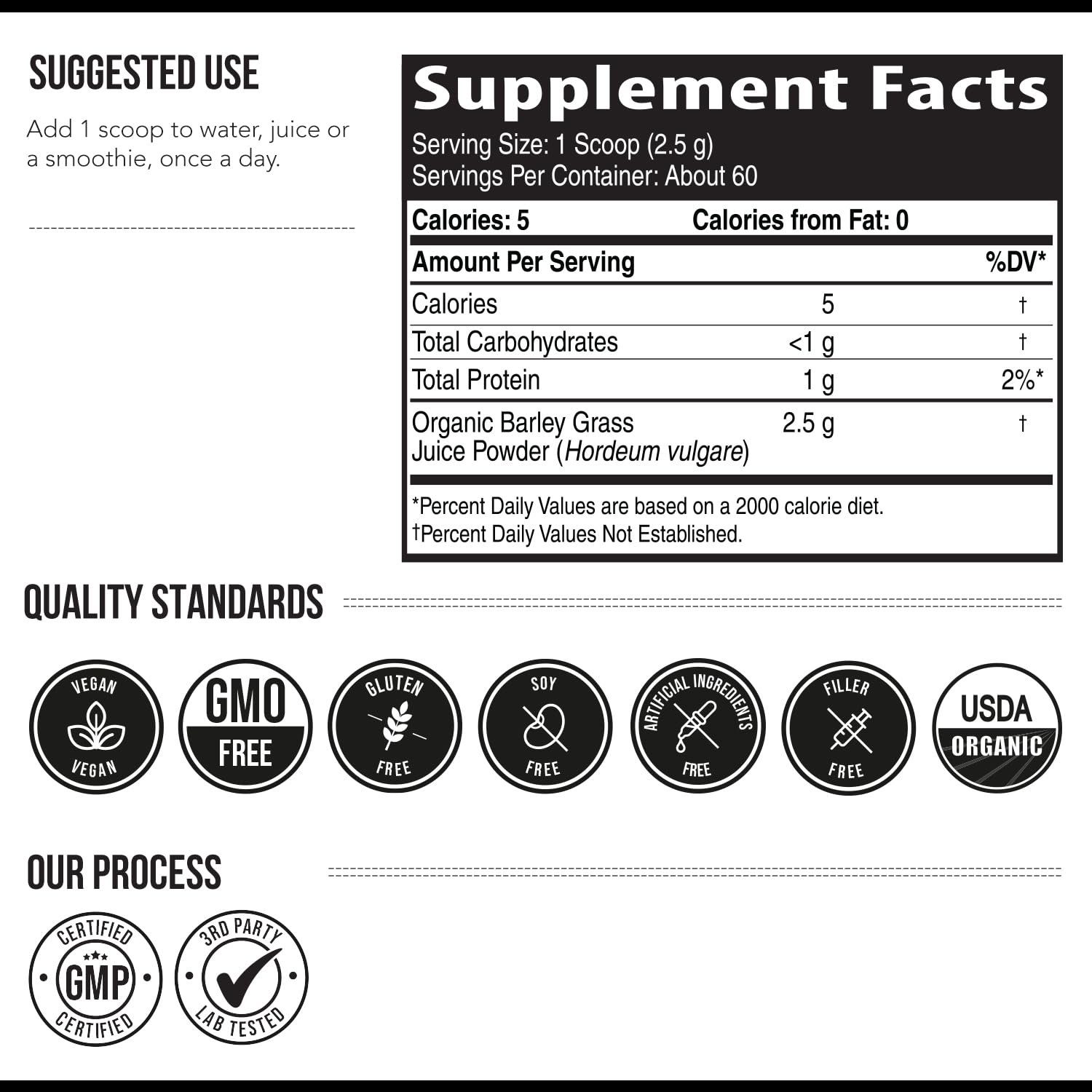 Organic Wheatgrass Juice Powder - Organic, Grown in Volcanic Soil of Utah - Raw BioActive Form, Cold-Pressed Then CO2 Dried, 20:1 Concentrate Juice Extract - Unflavored (5.3 oz – 60 Servings)