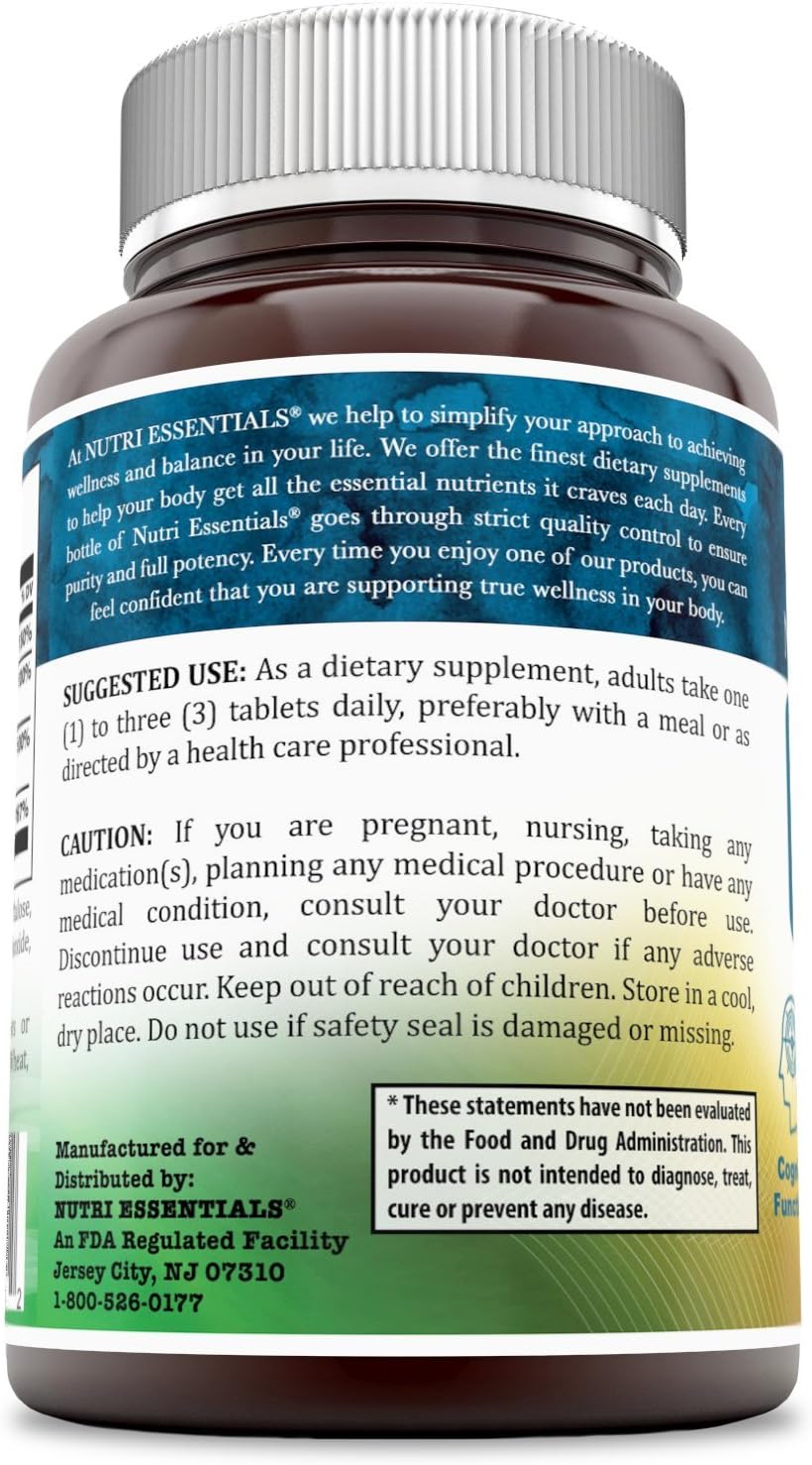 Calcium Magnesium Zinc + Vitamin D3 Tablets- Promotes Strong Bones & Teeth, Support Nerve & Muscle Function* (300 Count)