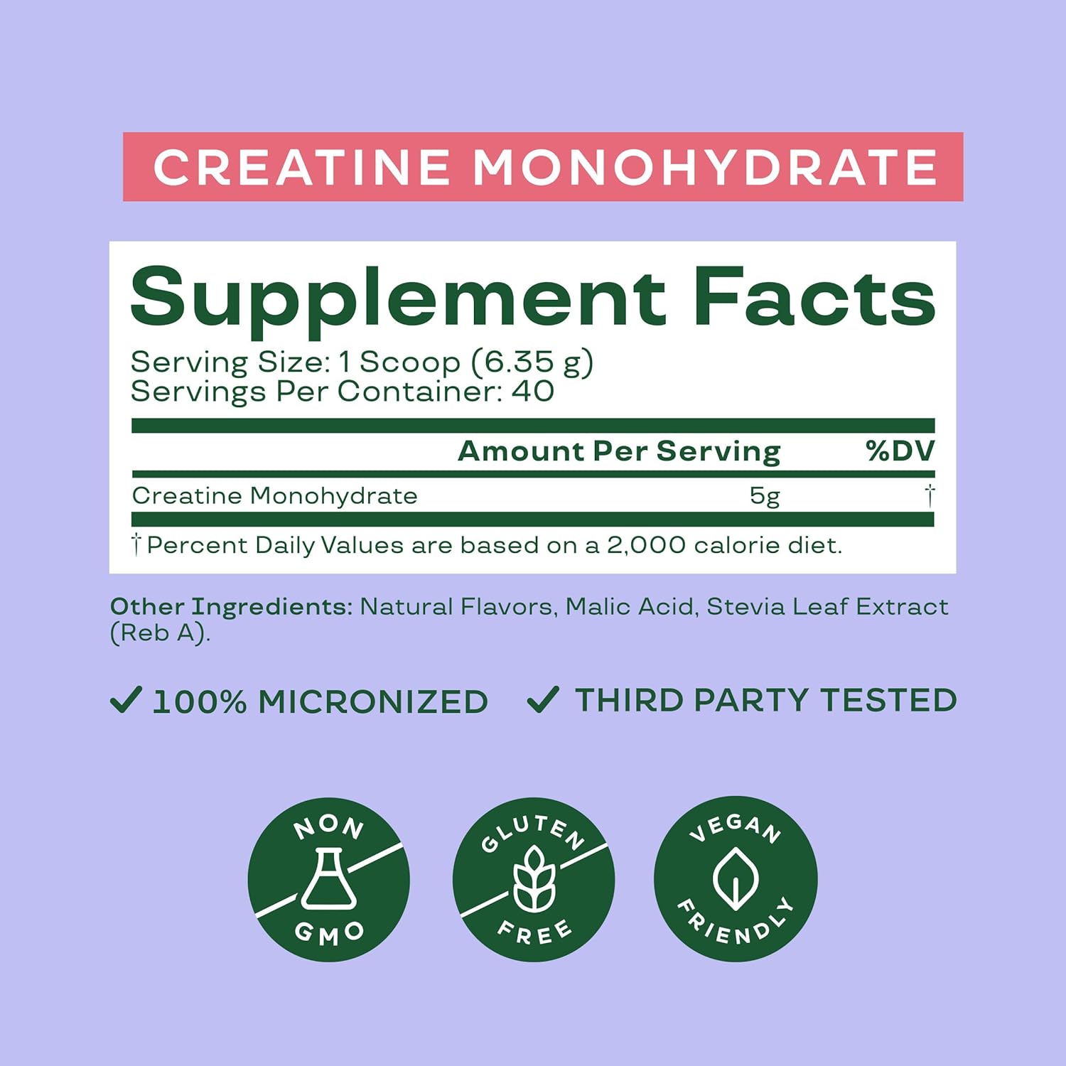 Bloom Nutrition Creatine Monohydrate Powder, Raspberry Lemon, 40 Servings | 5g Micronized Creatine, Supports Muscle Recovery, Strength, Endurance, Pre or Post Workout, Gluten Free, Non GMO