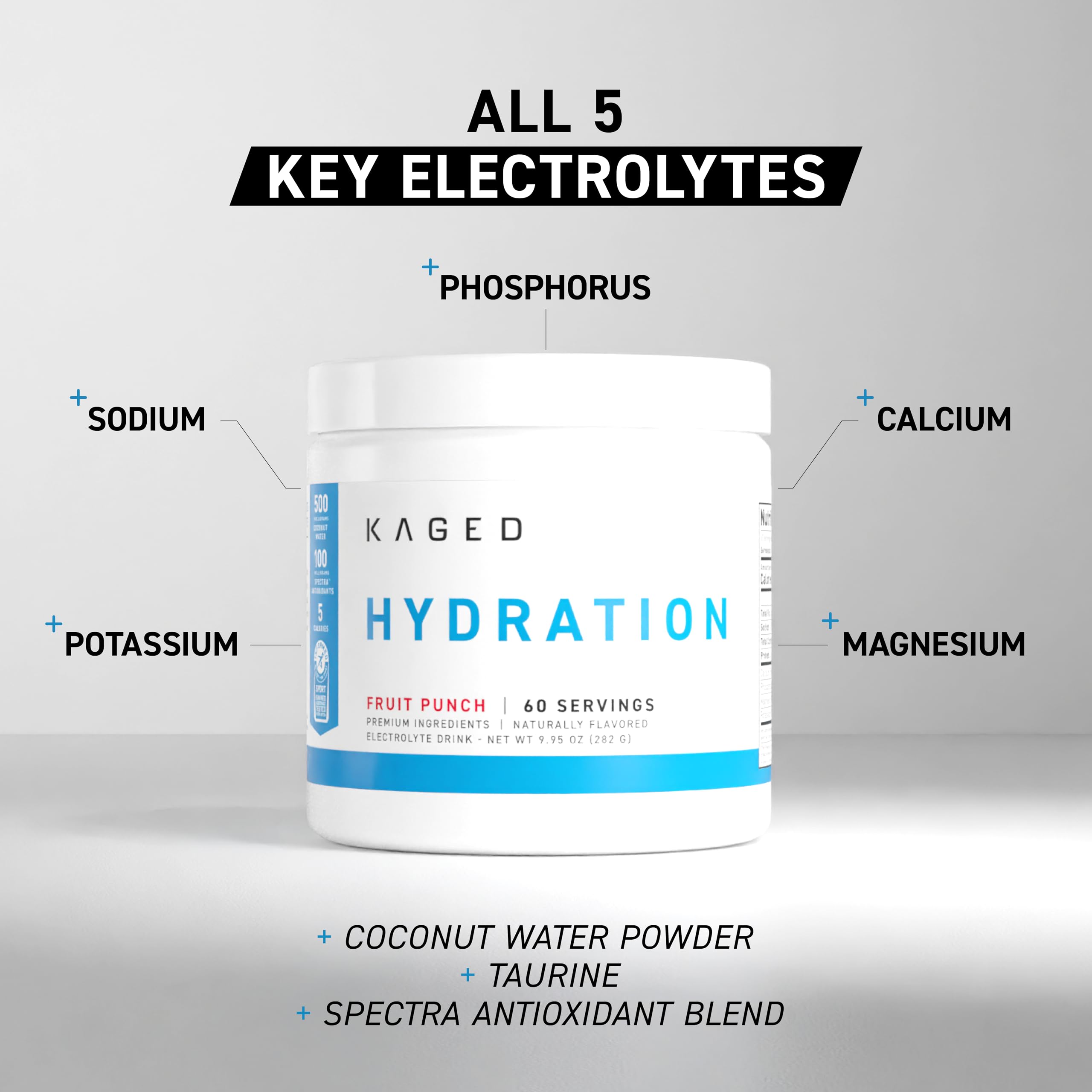 Kaged Electrolyte Hydration Powder Hydracharge Apple Limeade Sports Drink for Men and Women Pre, Post, Intra Workout Supplement 60 Servings KagedBuy Supplements Australia