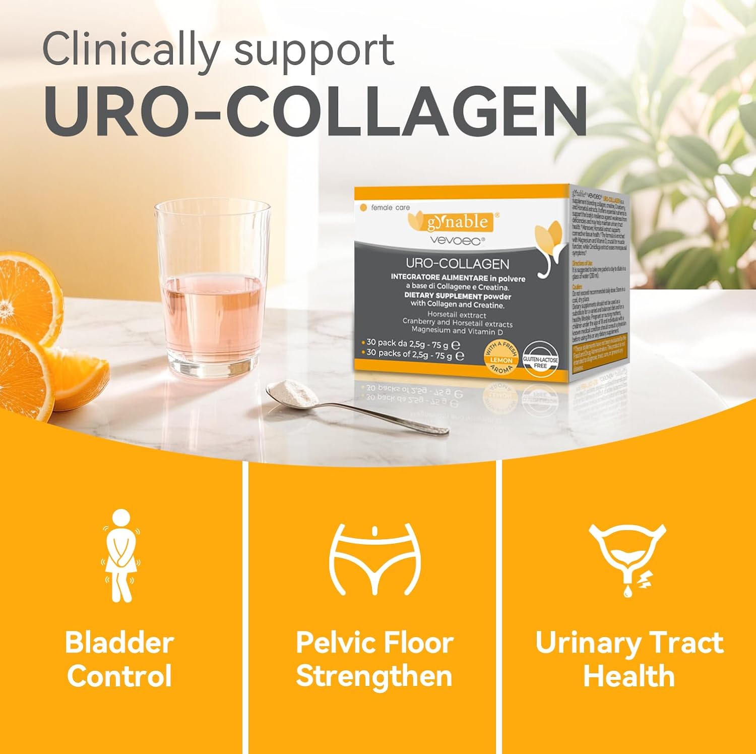 Gynable Vaginal probiotic and Bladder Control Supplement for Women Bundle
