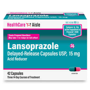 HealthCareAisle Lansoprazole 15 mg - 42 Delayed-Release Capsules - Acid Reducer, Treats Frequent Heartburn HealthCareAisle buy supplements Au